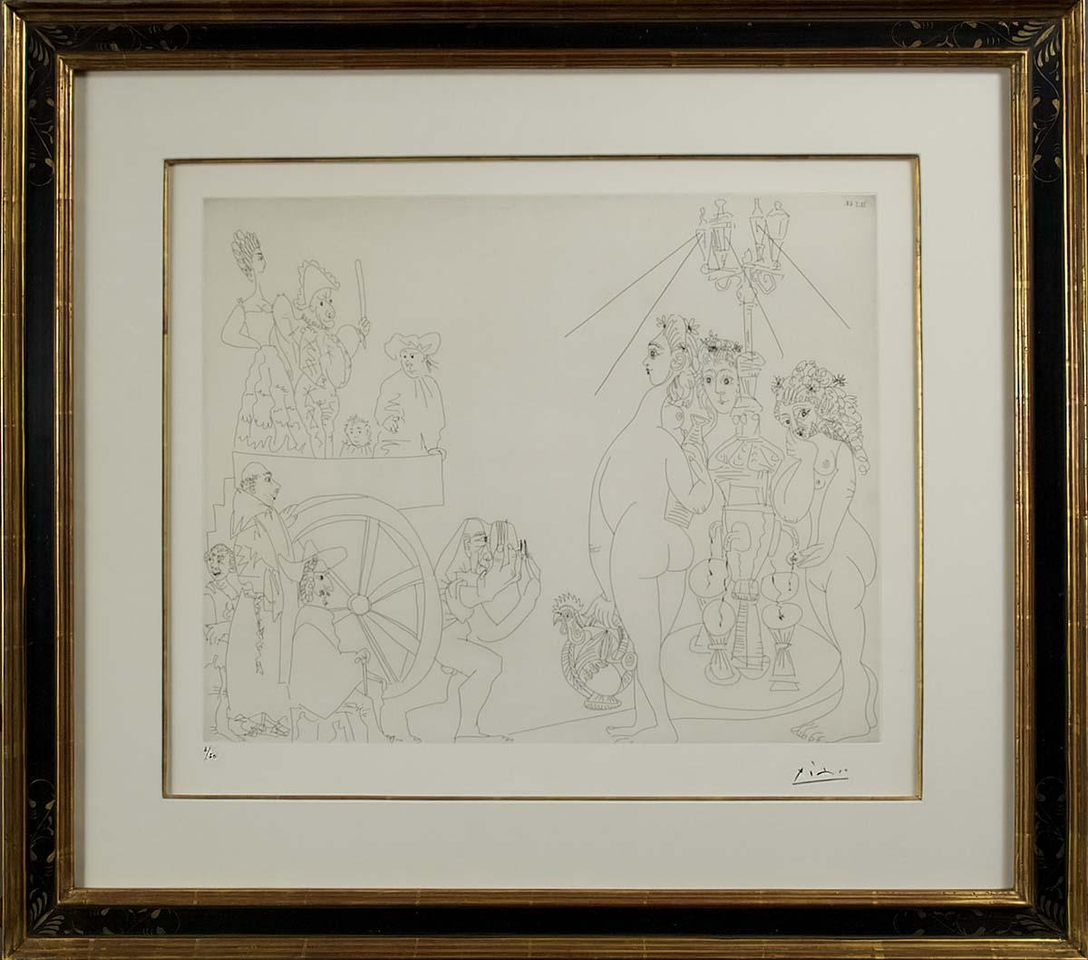 Picasso at the Fountain of Canaletas (347 Series, B.1561), 1968 For Sale 4