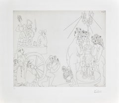 Picasso am Brunnen von Canaletas (347 Serie, B.1561), 1968
