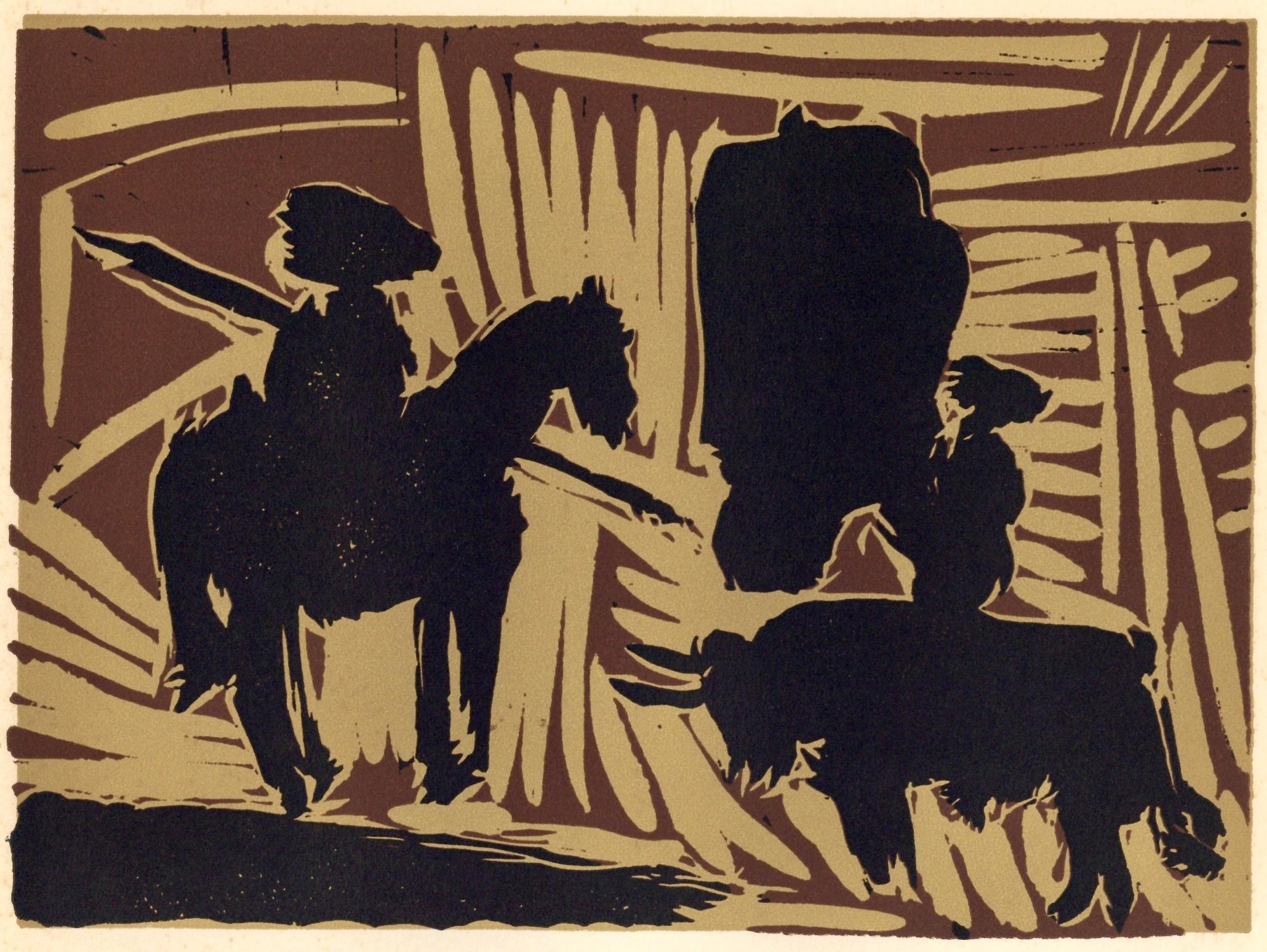 Picasso, Avant la pique (Orozco 214), Grabados al linóleo (après)