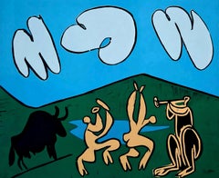 Picasso, Bacchanale avec un taureau noir, Éditions Cercle d'Art (d'après)