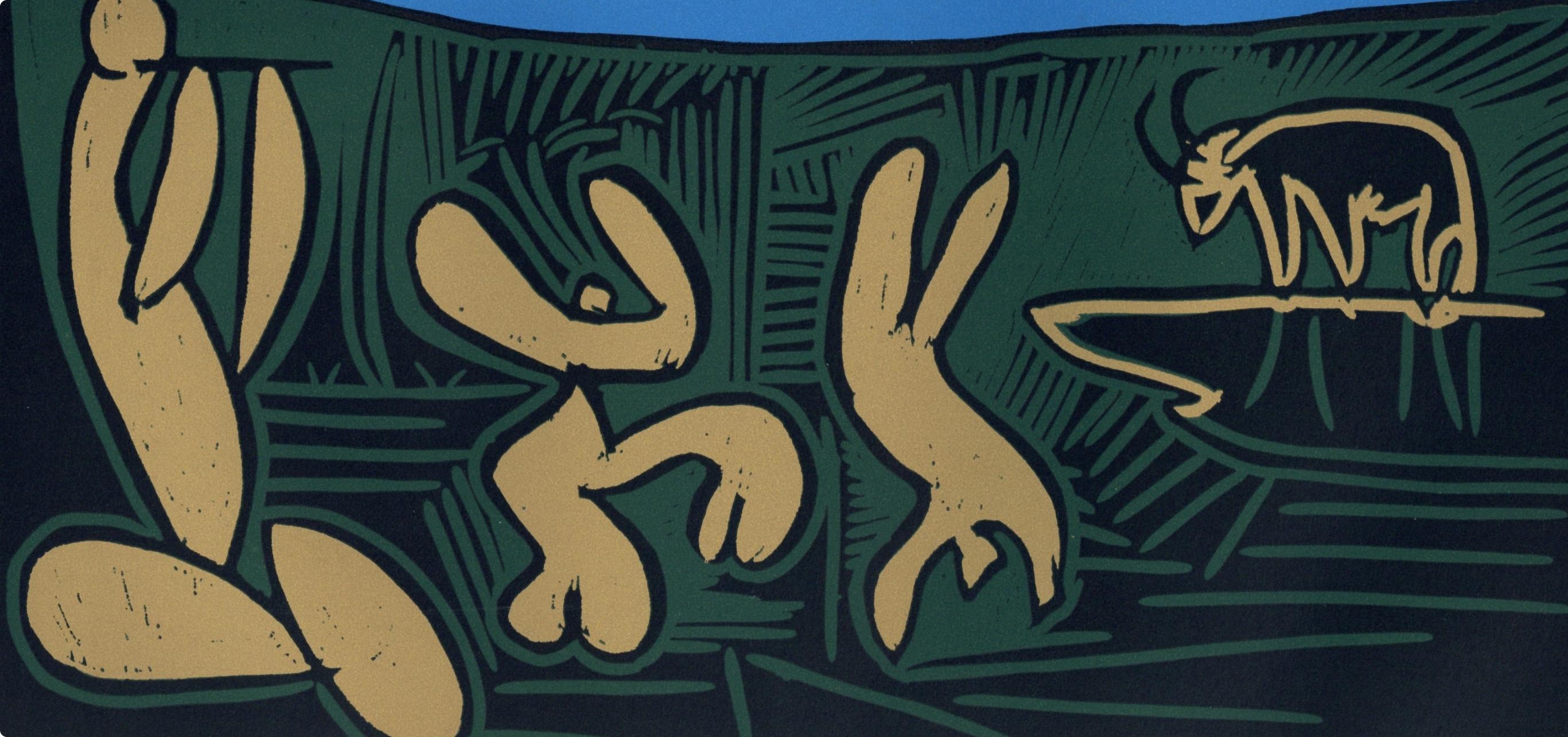 Picasso, Bacchanal with an Acrobat (Orozco 214), Grabados al linóleo (after) - Print by Pablo Picasso
