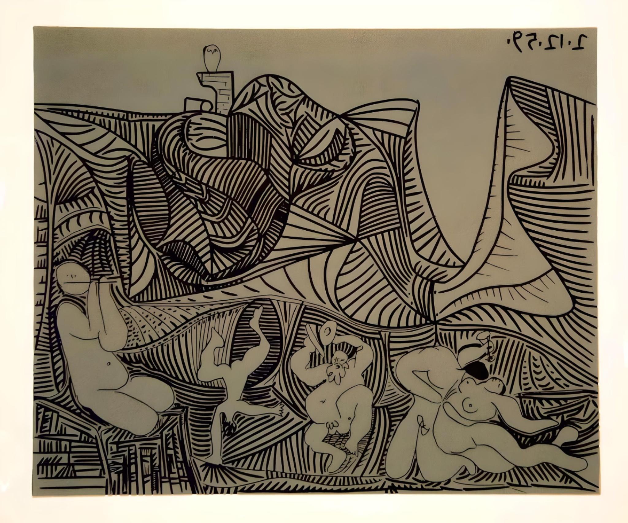 Picasso, Bacchanale avec un hibou, Éditions Cercle d'Art (d'après) en vente 1