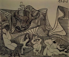 Picasso, Bacchanale avec un hibou, Éditions Cercle d'Art (d'après)