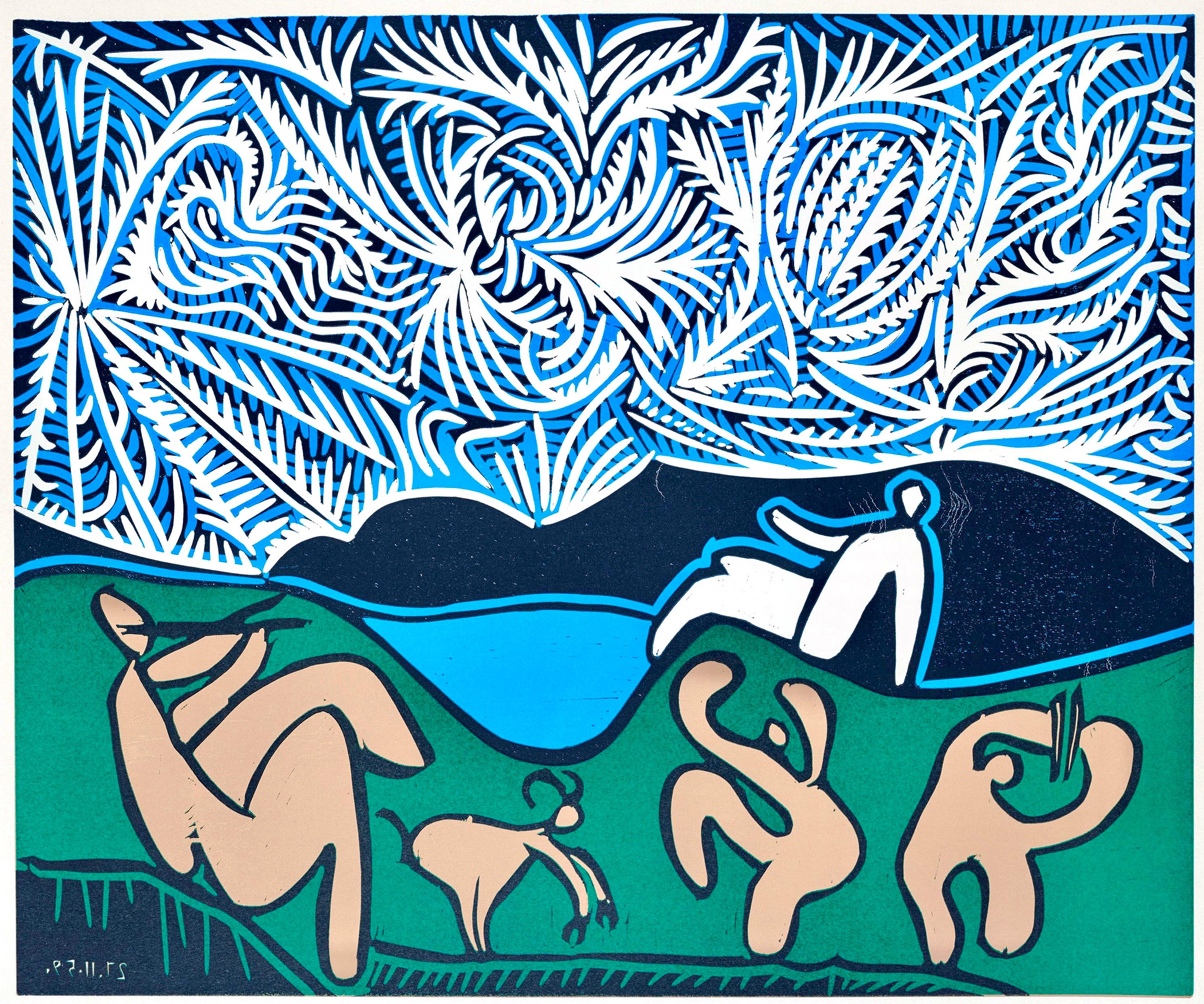 Picasso, Bacanal (Orozco 214), Grabados al linóleo (después)
