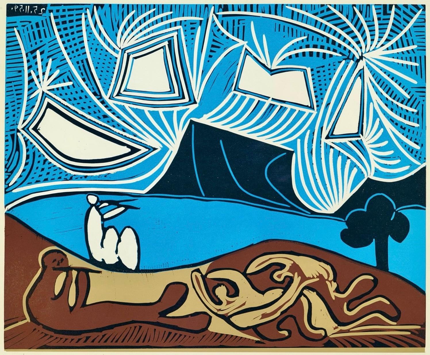 Picasso, Bacchanale (Orozco 214), Grabados al linóleo (nach)
