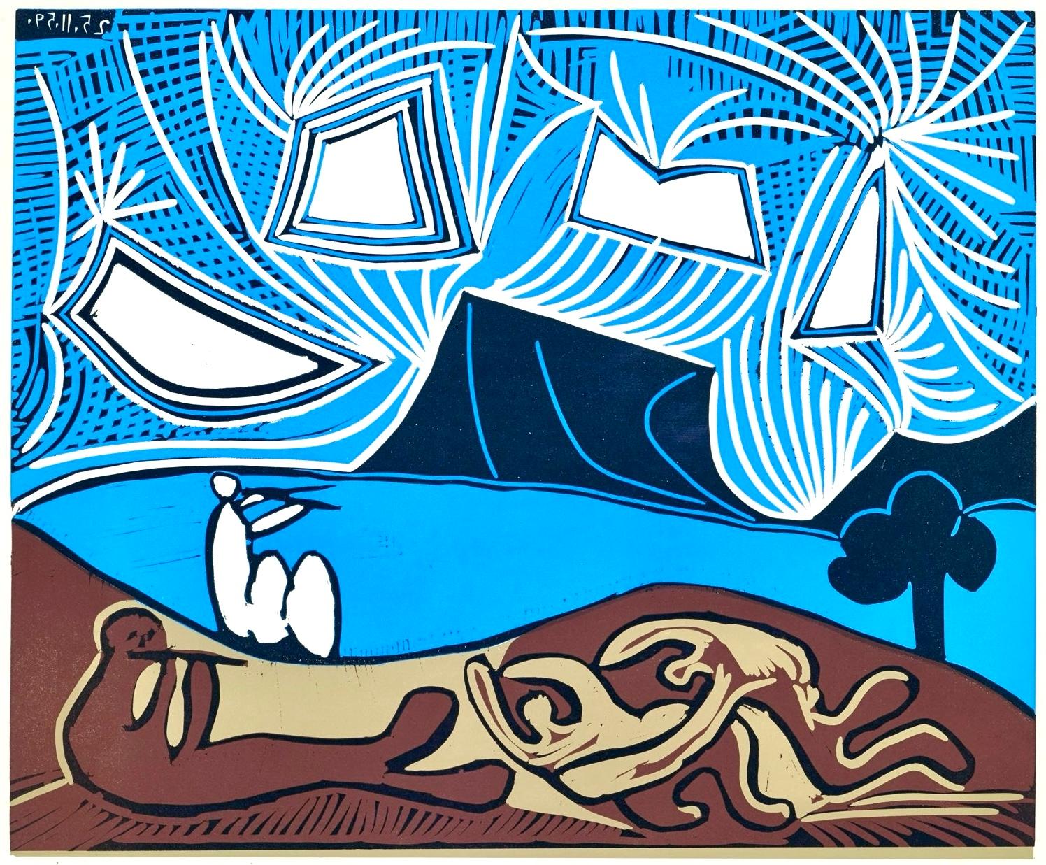 Picasso, Bacanal (Orozco 214), Grabados al linóleo (después)