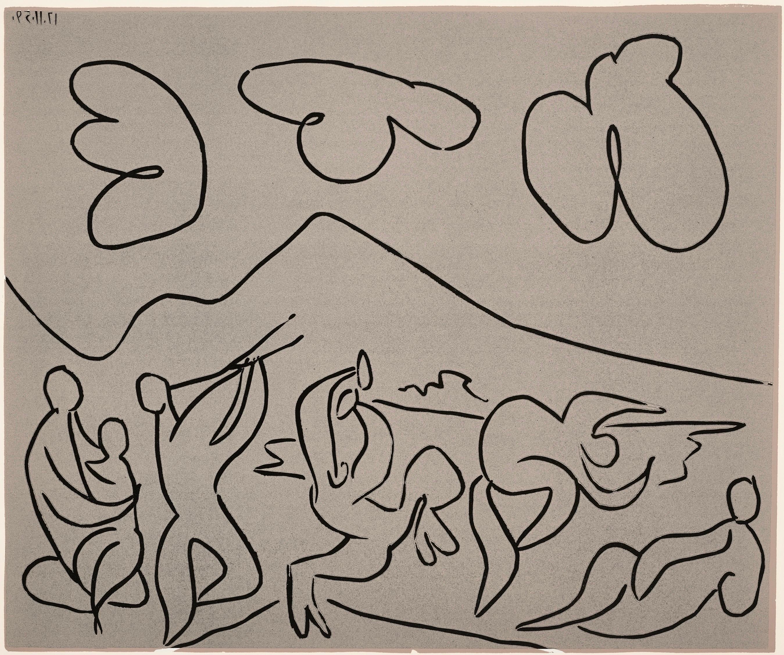 Picasso, Bacchanale (Orozco 214), Grabados al linóleo (d'après)