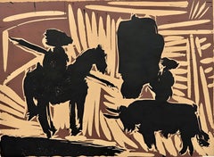 Used Picasso, Before the goading of the Bull, Pablo Picasso-Linogravures (after)