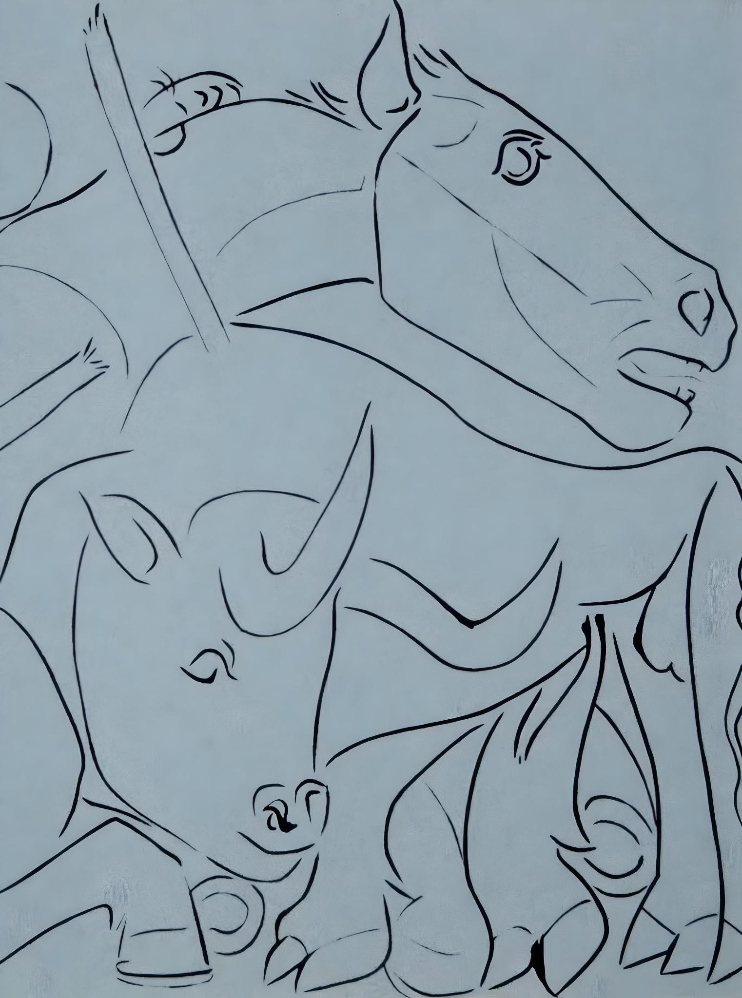 Picasso, Gebrochene Lanze, Éditions Cercle d'Art (nach) – Print von Pablo Picasso