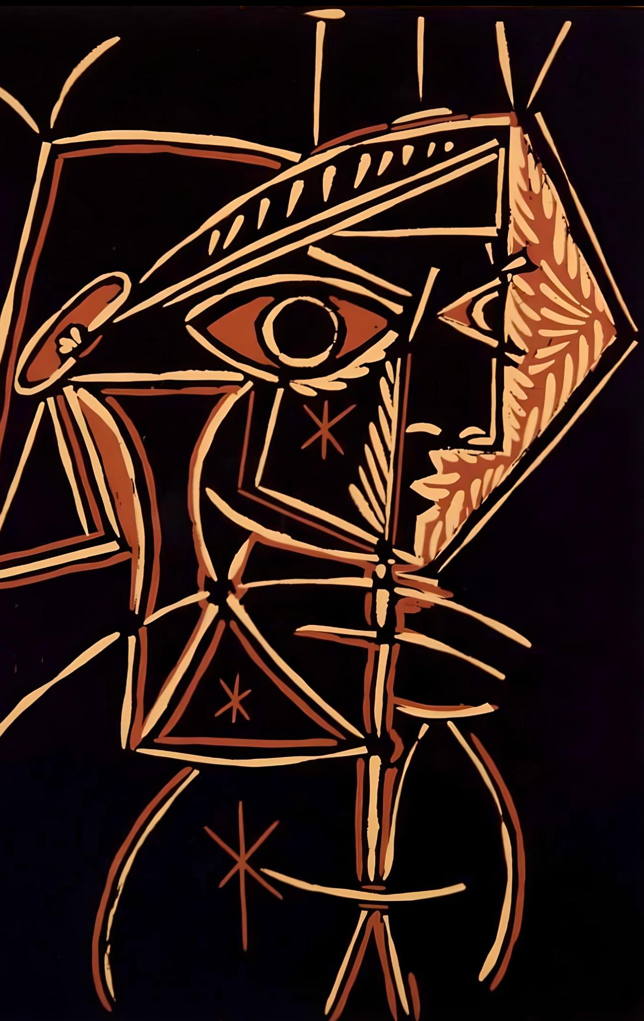 Picasso, Buste de femme : Jacqueline, Éditions Cercle d'Art (d'après) - Print de Pablo Picasso