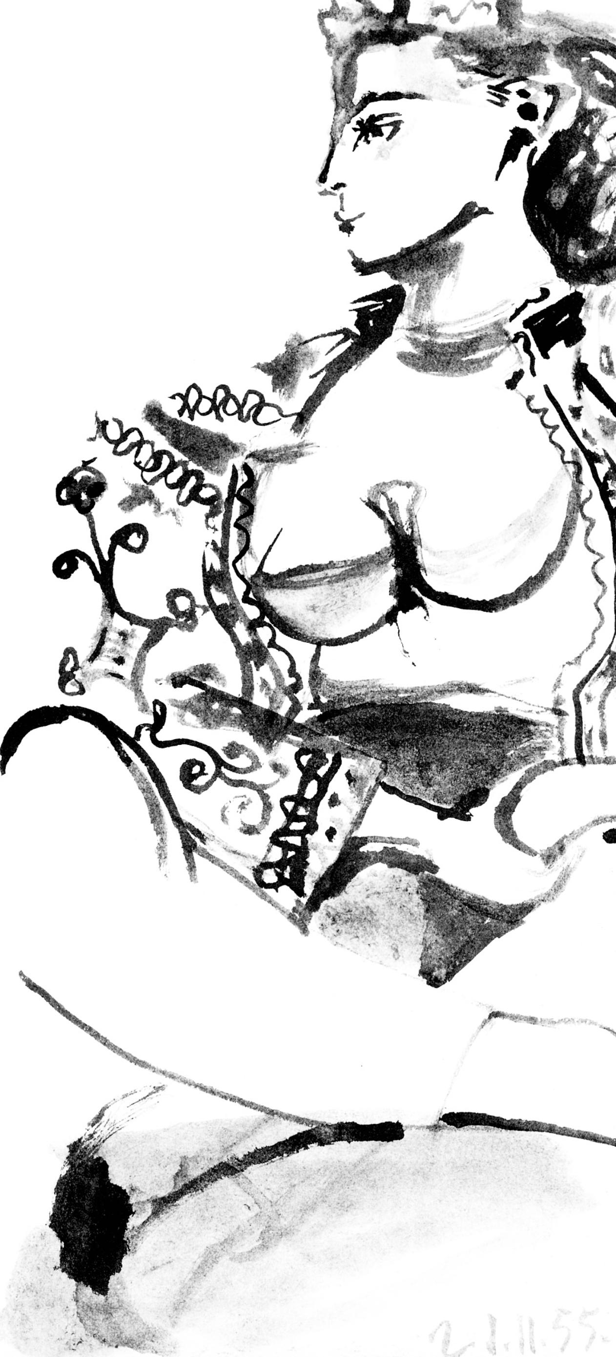 Picasso, Carnet de la Californie VI (Bloch/Livres 94; Cramer 101) (dopo) - Print Cubismo di Pablo Picasso