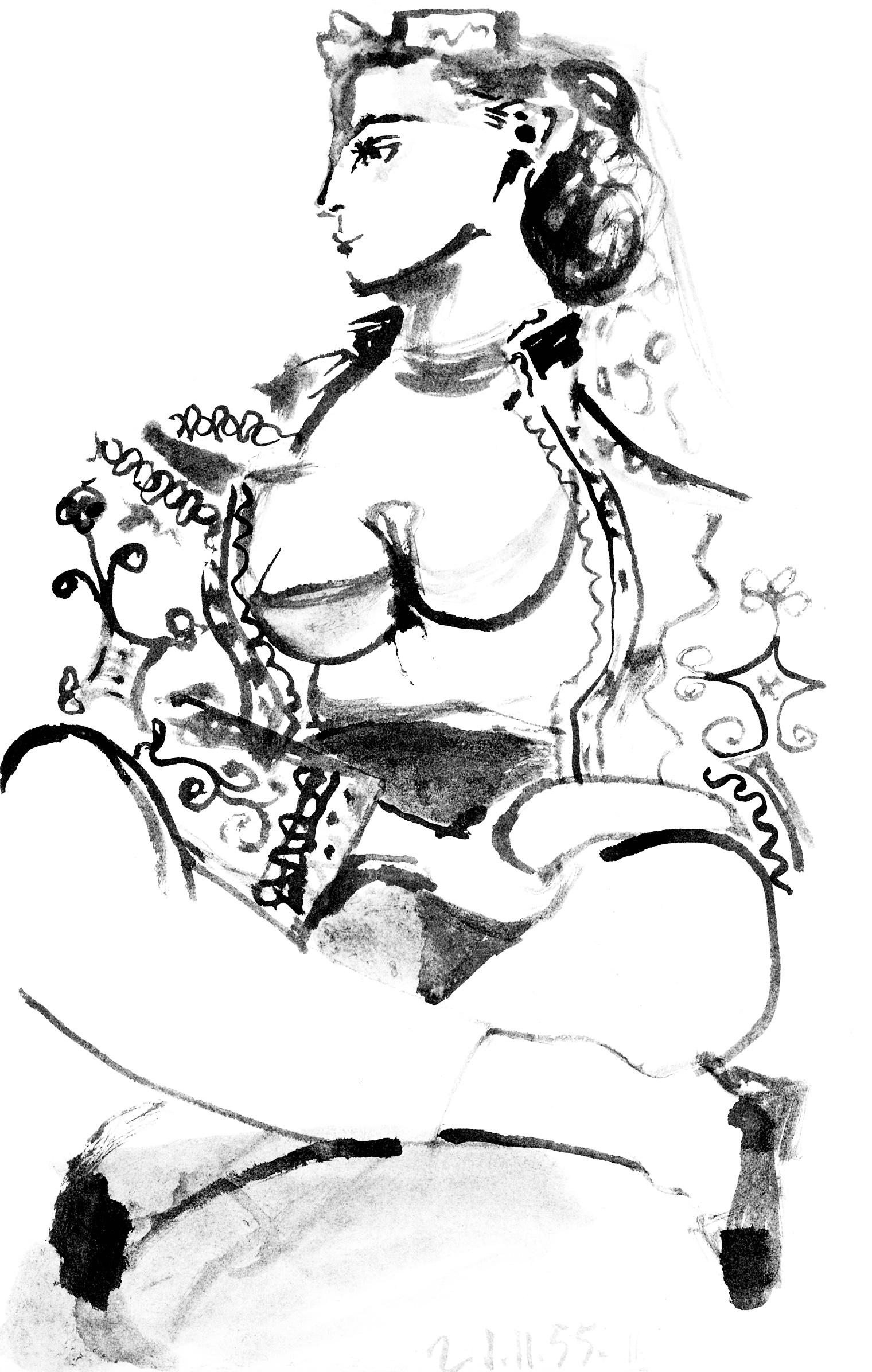 Picasso, Carnet de la Californie VI (Bloch/Livres 94; Cramer 101) (dopo)