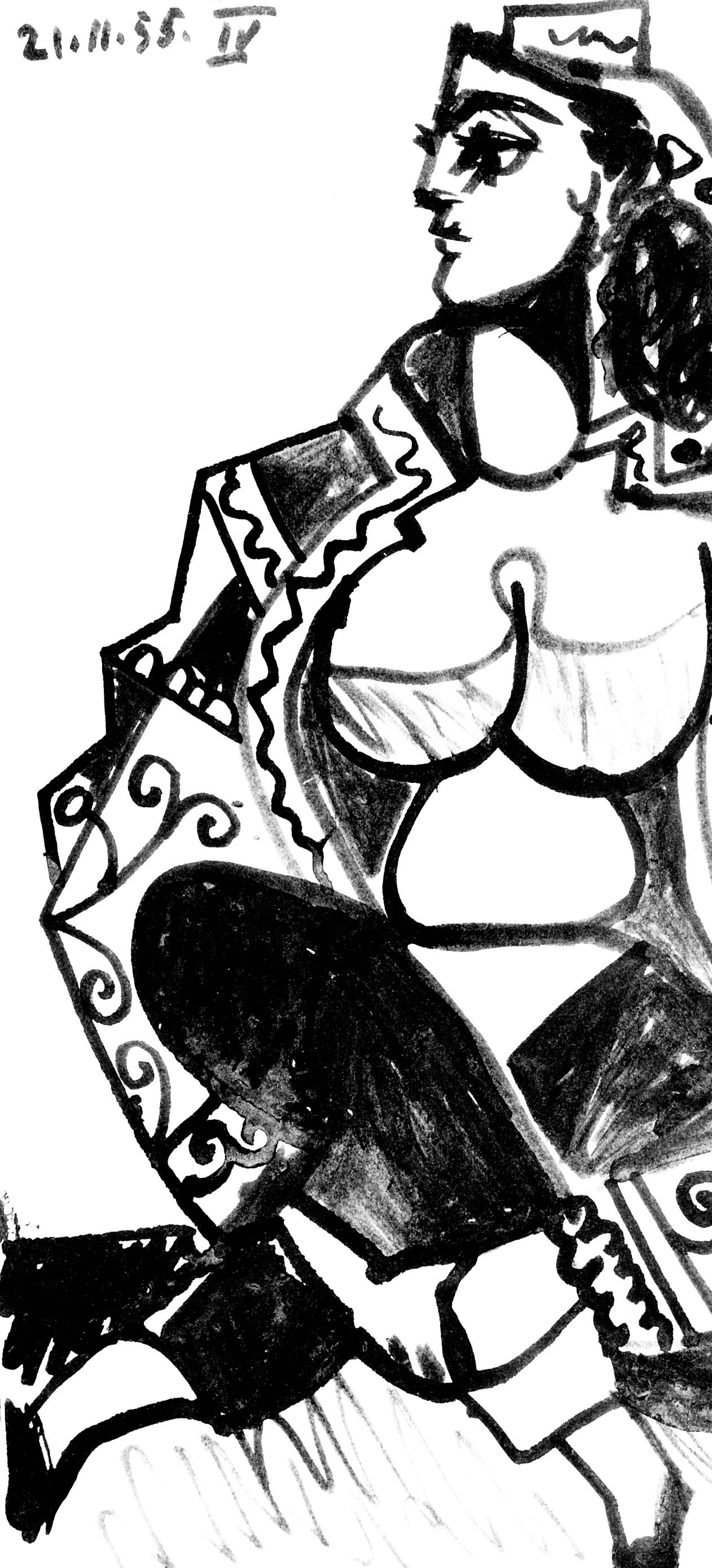 Picasso, Carnet de la Californie VIII (Bloch/Livres 94; Cramer 101) (dopo) - Print Cubismo di Pablo Picasso