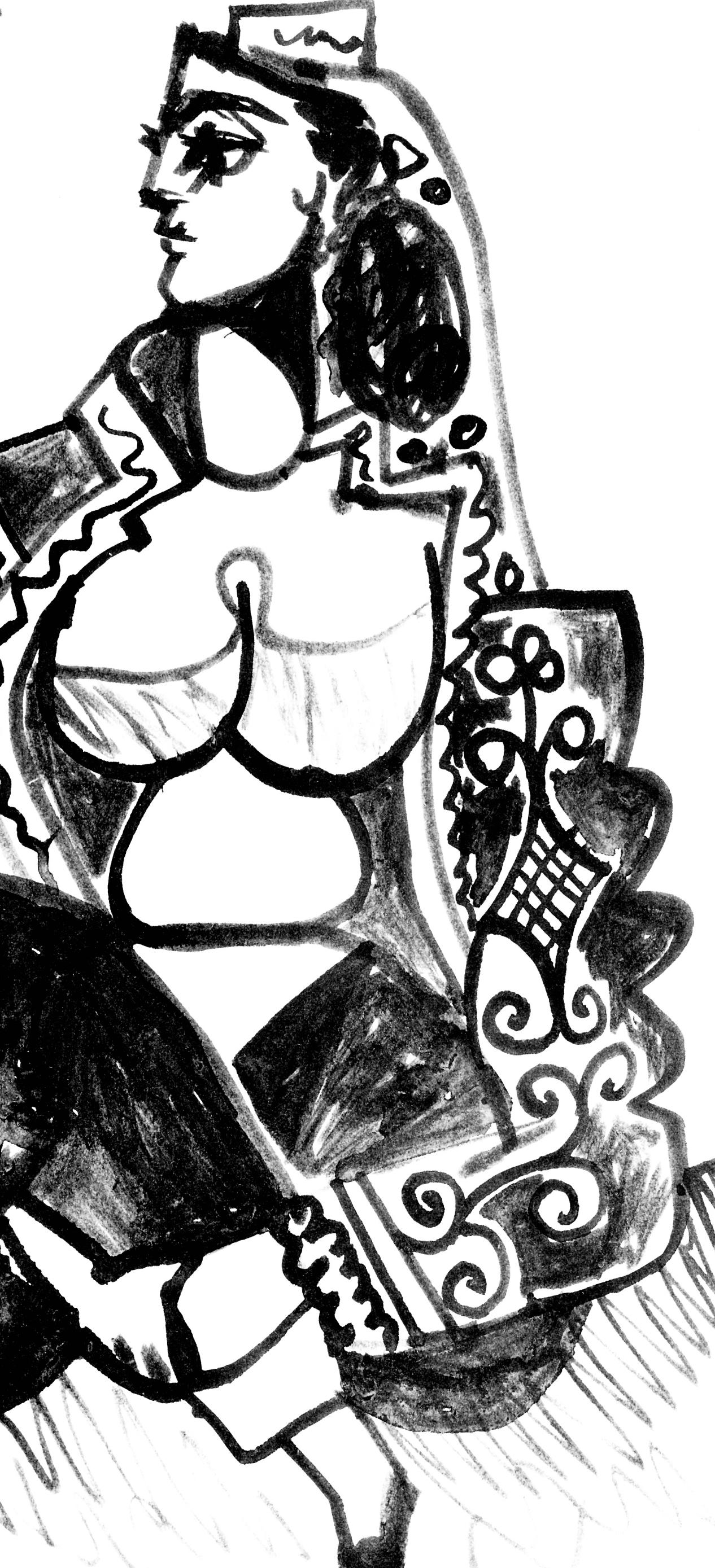 Picasso, Carnet de la Californie VIII (Bloch/Livres 94; Cramer 101) (dopo) - Abstract Print Nero di Pablo Picasso