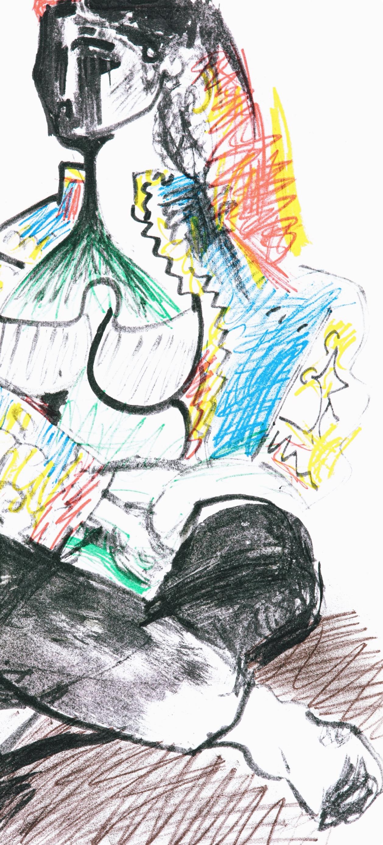 Picasso, Carnet de la Californie XIV (Bloch/Livres 94; Cramer 101) (dopo) - Print Cubismo di Pablo Picasso