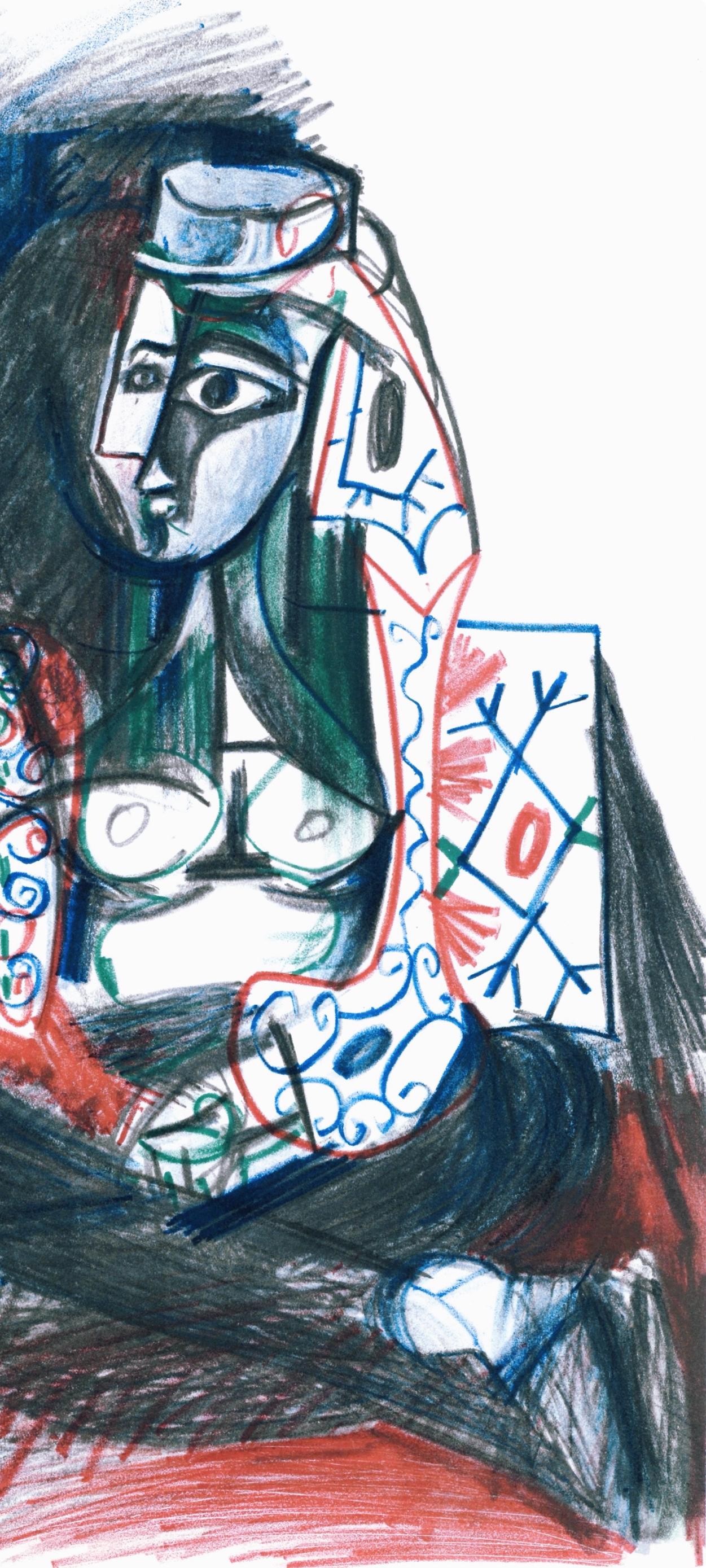 Picasso, Carnet de la Californie XVIII (Bloch/Livres 94; Cramer 101) (dopo) - Print Cubismo di Pablo Picasso