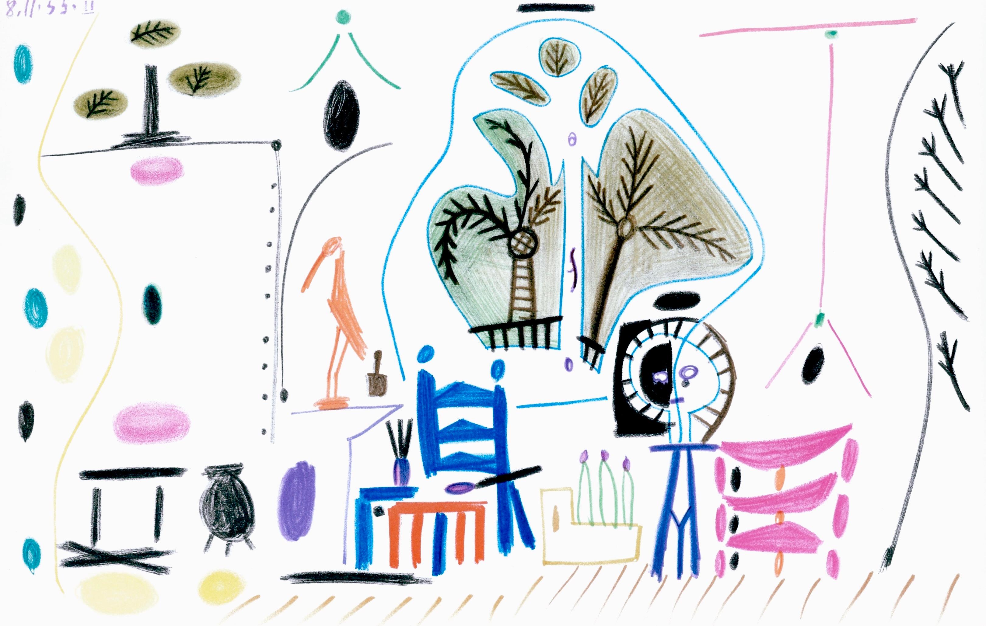 Interior Print di Pablo Picasso - Picasso, Carnet de la Californie XXVIII (Bloch/Livres 94; Cramer 101) (dopo)