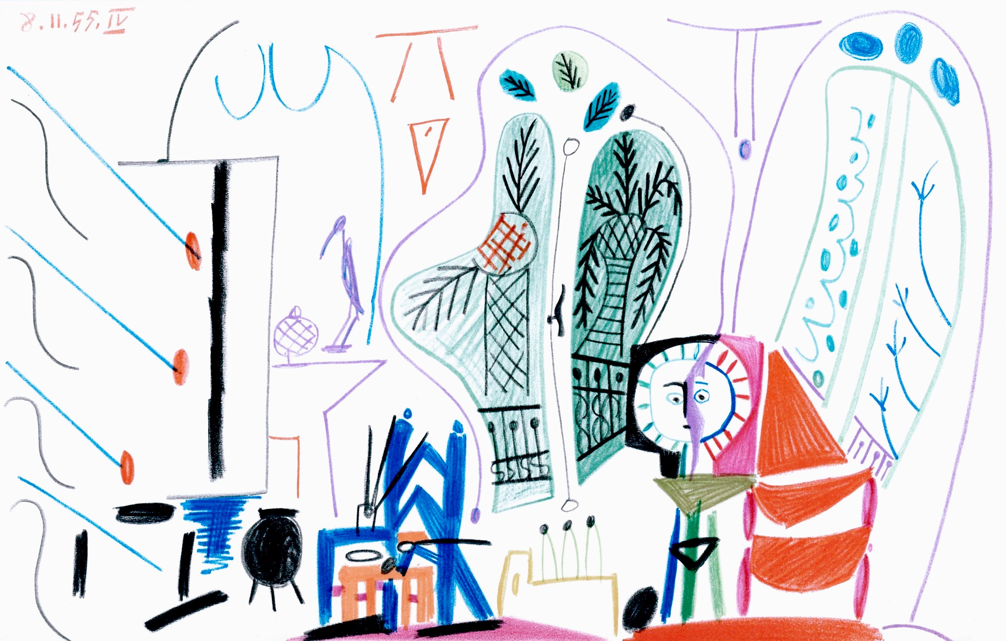 Pablo Picasso Abstract Print - Picasso, Carnet de la Californie XXX (Bloch/Livres 94; Cramer 101) (after)