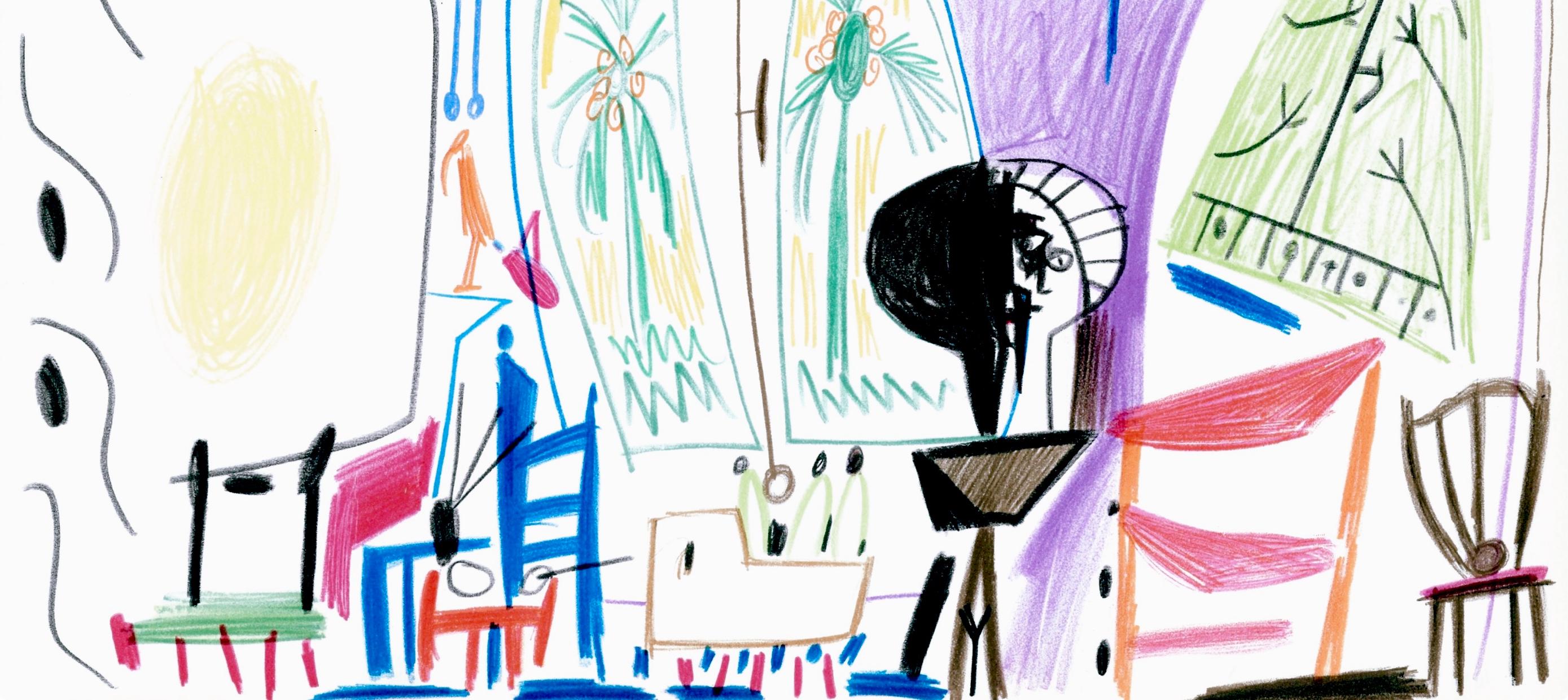 Picasso, Carnet de la Californie XXXII (Bloch/Livres 94; Cramer 101) (dopo) - Print di Pablo Picasso