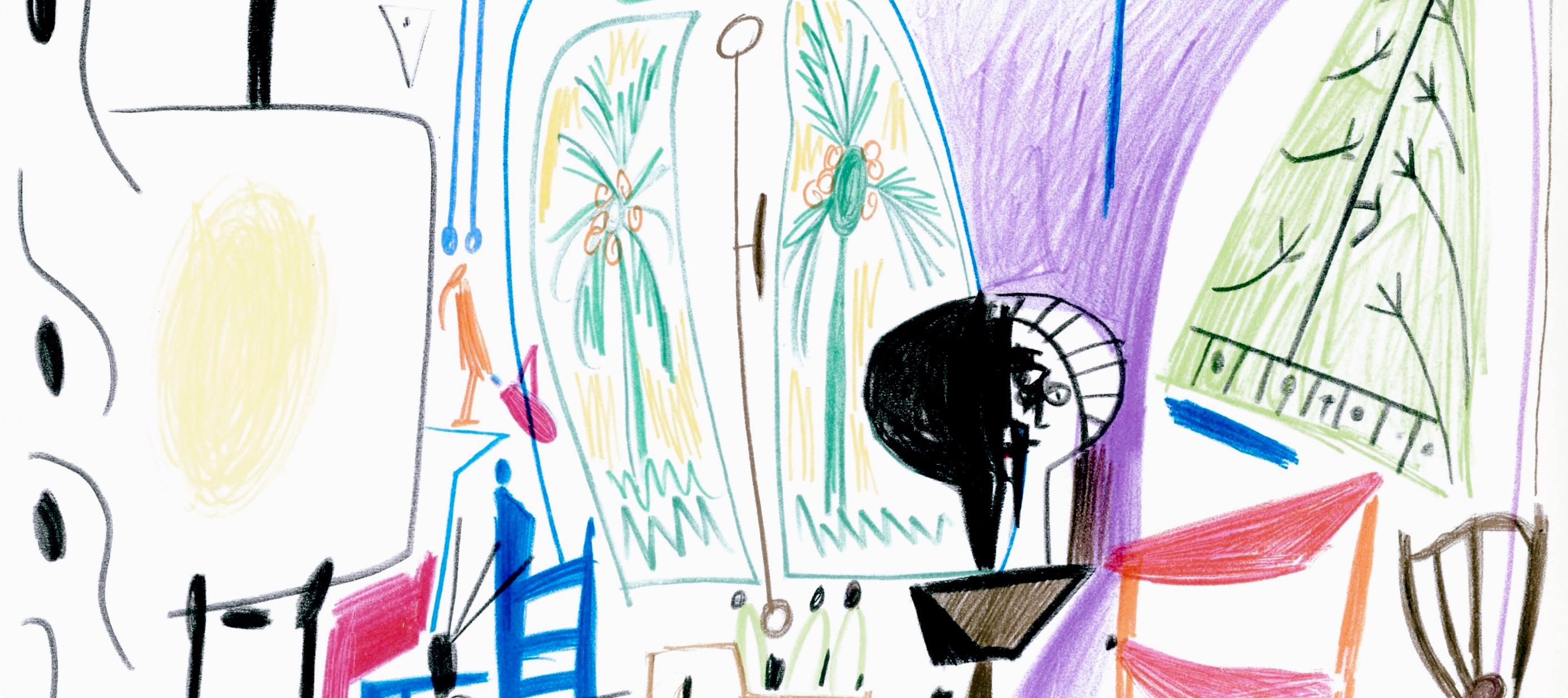 Picasso, Carnet de la Californie XXXII (Bloch/Livres 94; Cramer 101) (dopo) - Print Cubismo di Pablo Picasso