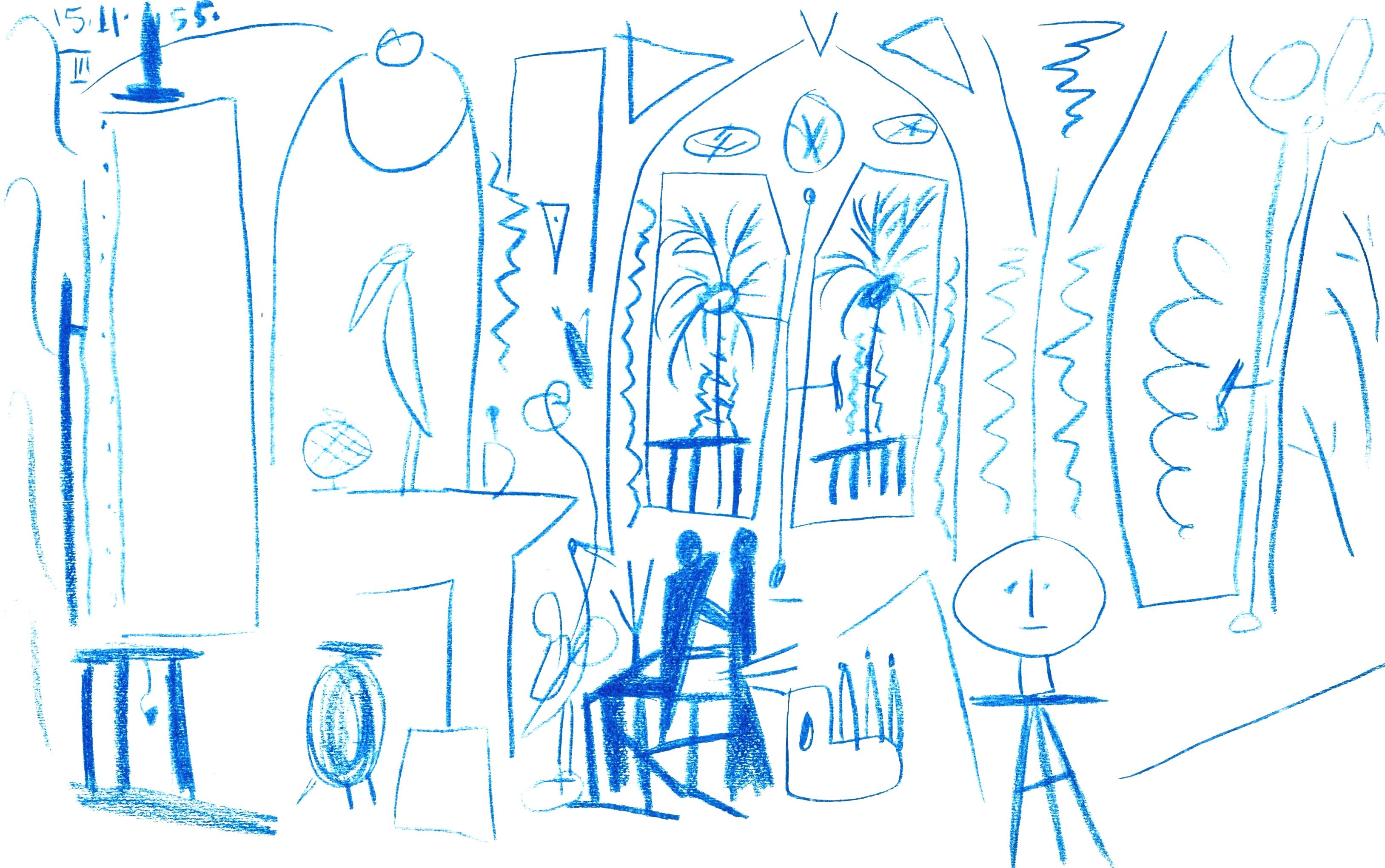 Interior Print di Pablo Picasso - Picasso, Carnet de la Californie XXXV (Bloch/Livres 94; Cramer 101) (dopo)