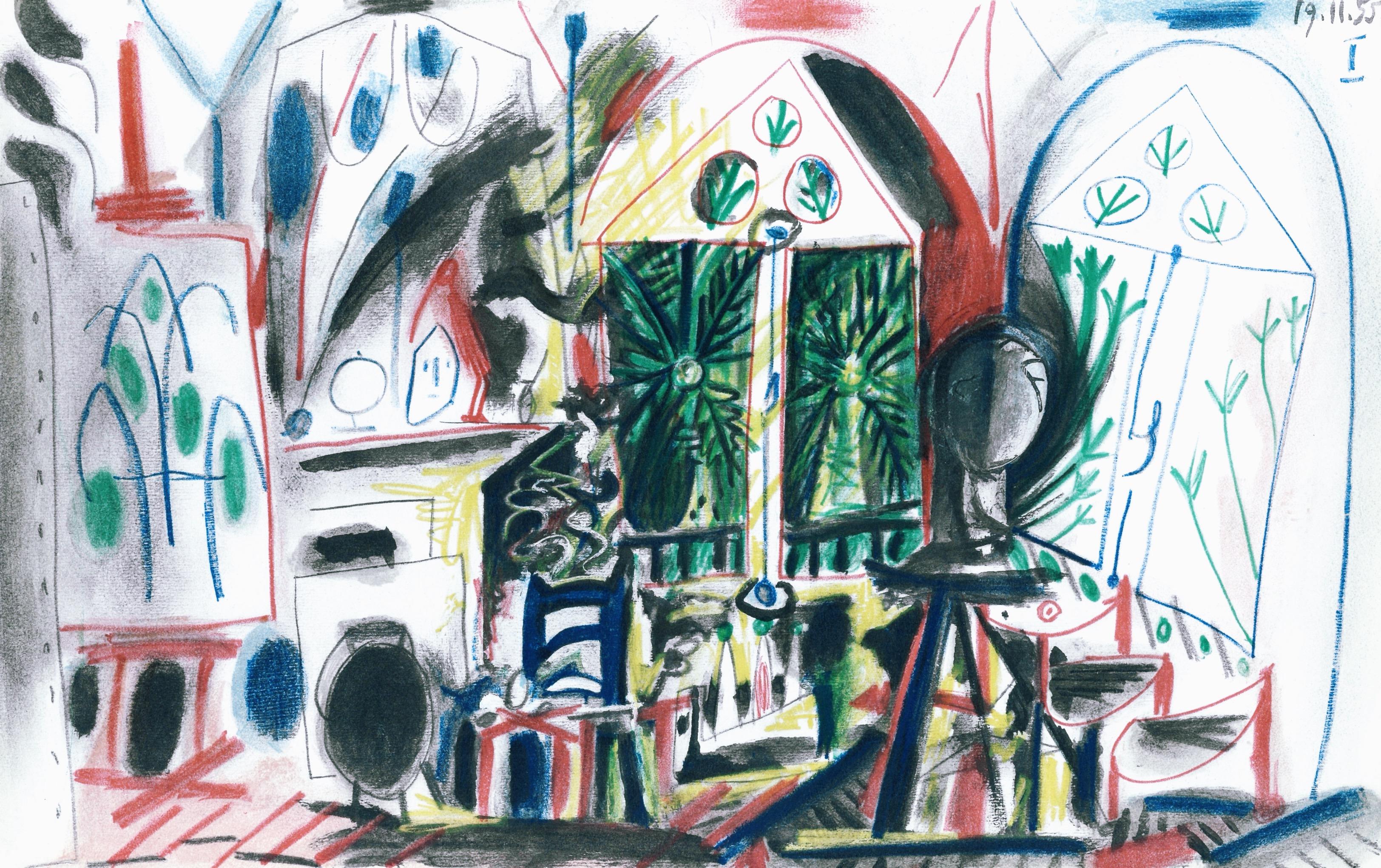 Pablo Picasso Abstract Print - Picasso, Carnet de la Californie XXXVI (Bloch/Livres 94; Cramer 101) (after)