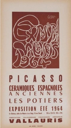 Picasso Ceramiques Espagnoles 1964 exposition lithograph