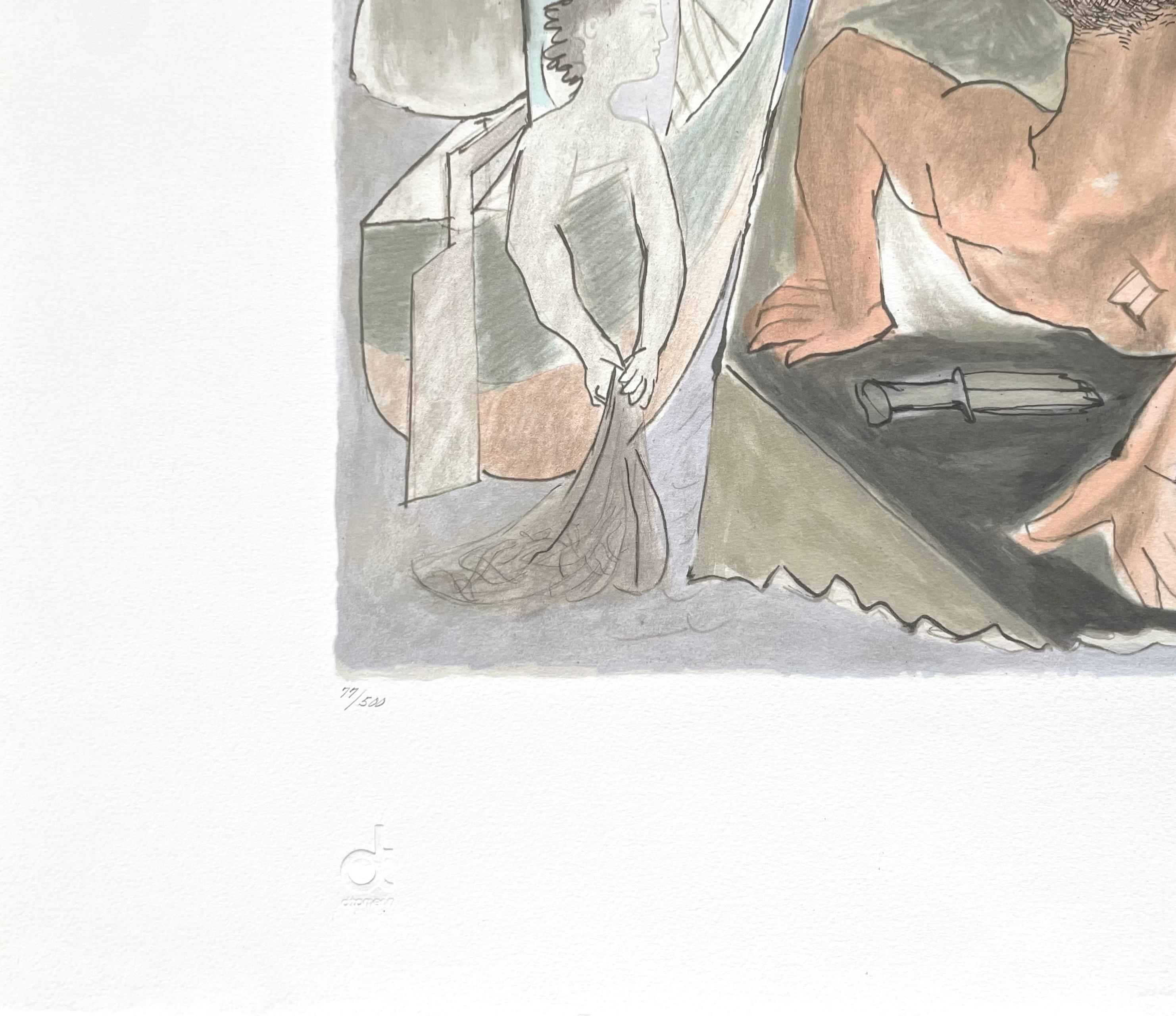 Picasso, Composition avec Minotaur (after) - Print by Pablo Picasso
