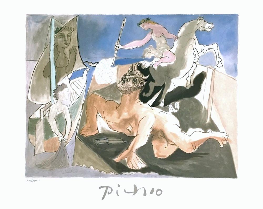 Picasso, Composición con minotauro (después)