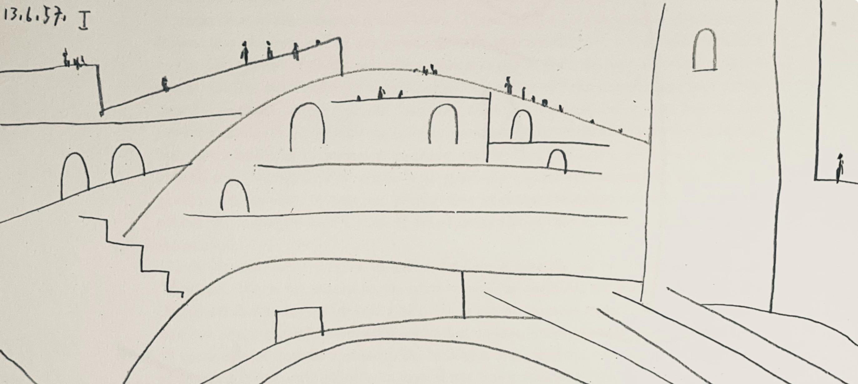 Picasso, Composizione (Bloch 1276; Czwiklitzer 23), Toros y Toreros (dopo) - Print di Pablo Picasso