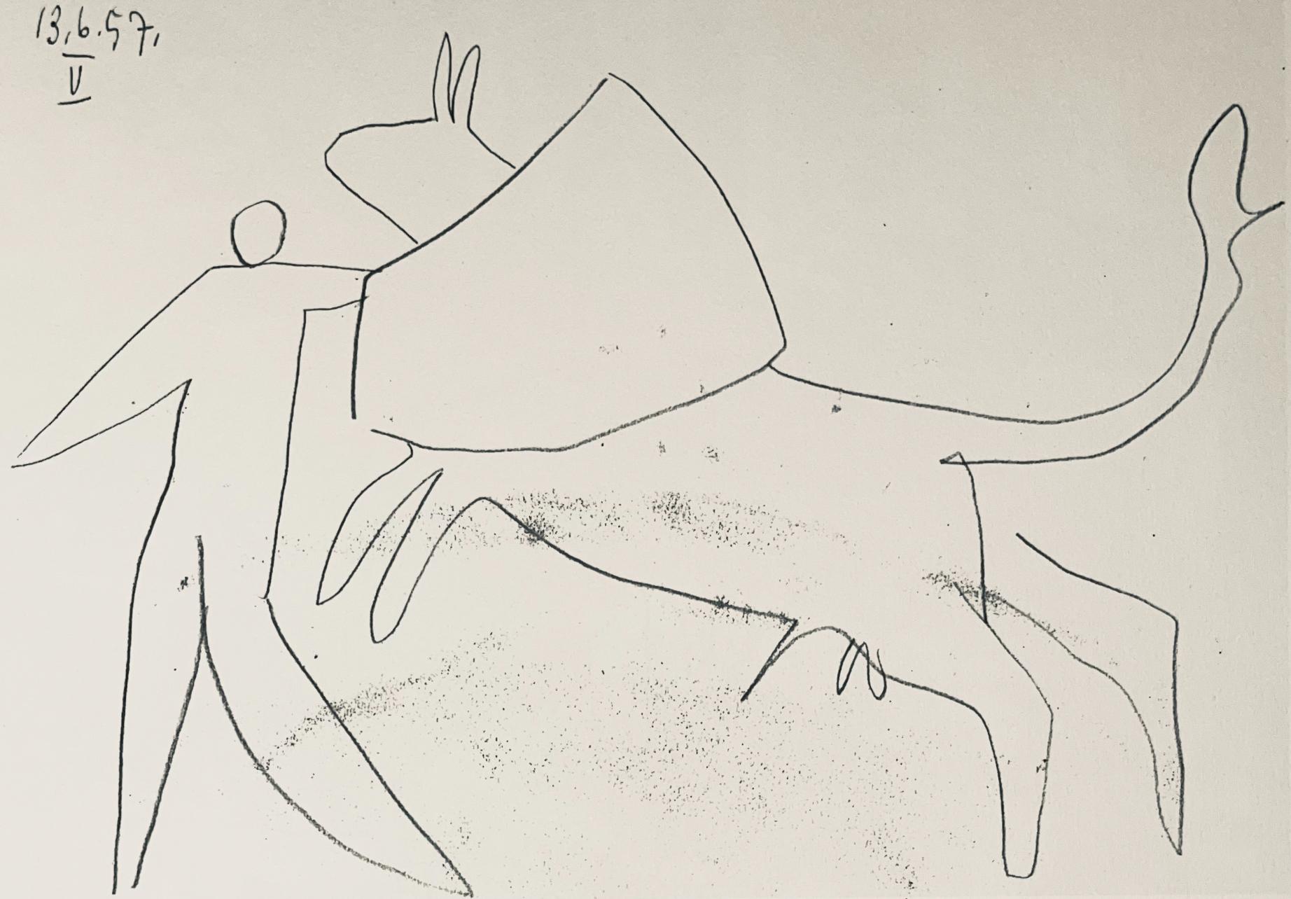 Picasso, Composition (Bloch 1276; Czwiklitzer 23), Toros y Toreros (after) - Print by Pablo Picasso