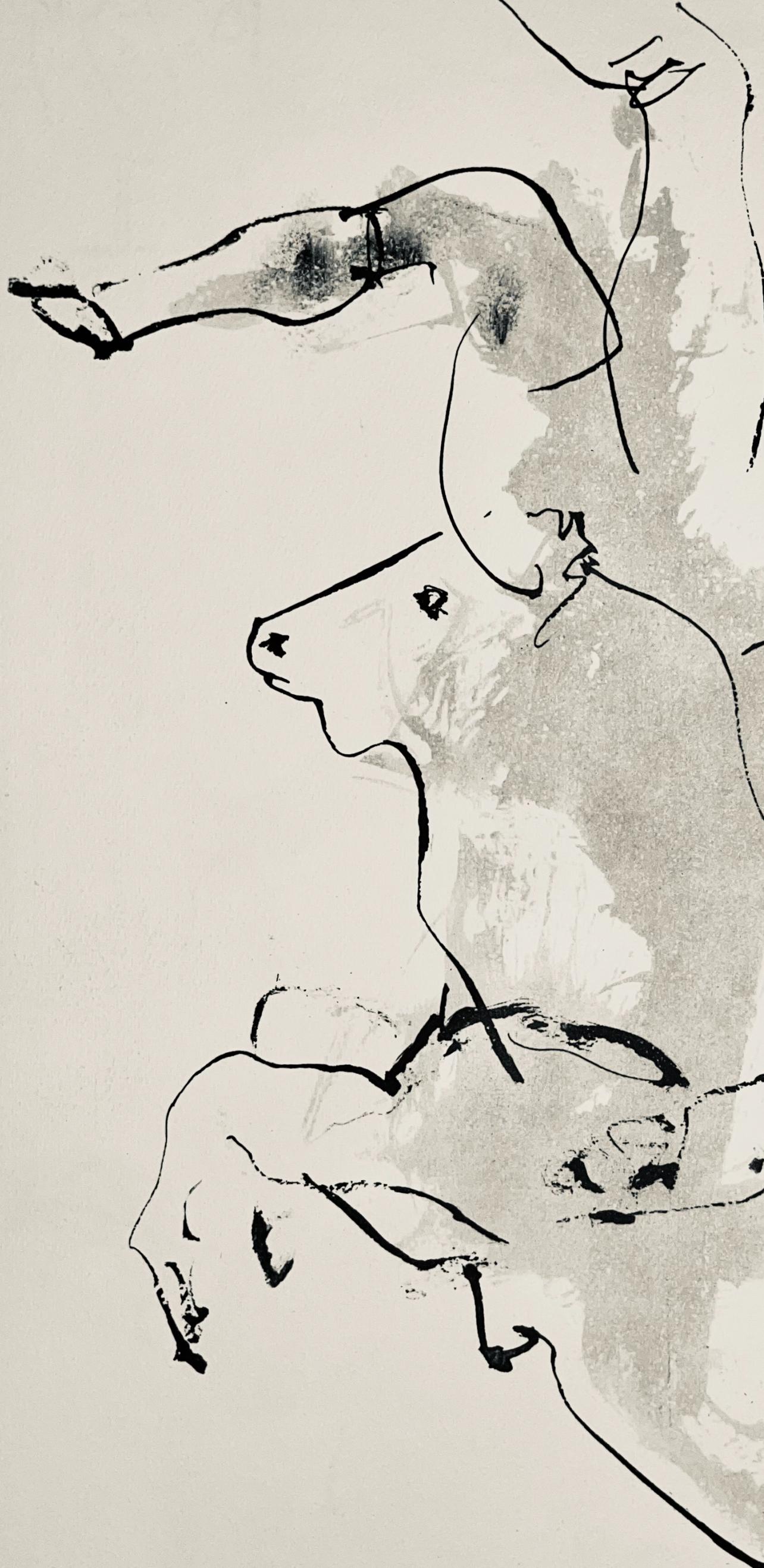 Picasso, Composition (Bloch 1276 ; Czwiklitzer 23), Toros y Toreros (après) - Print de Pablo Picasso