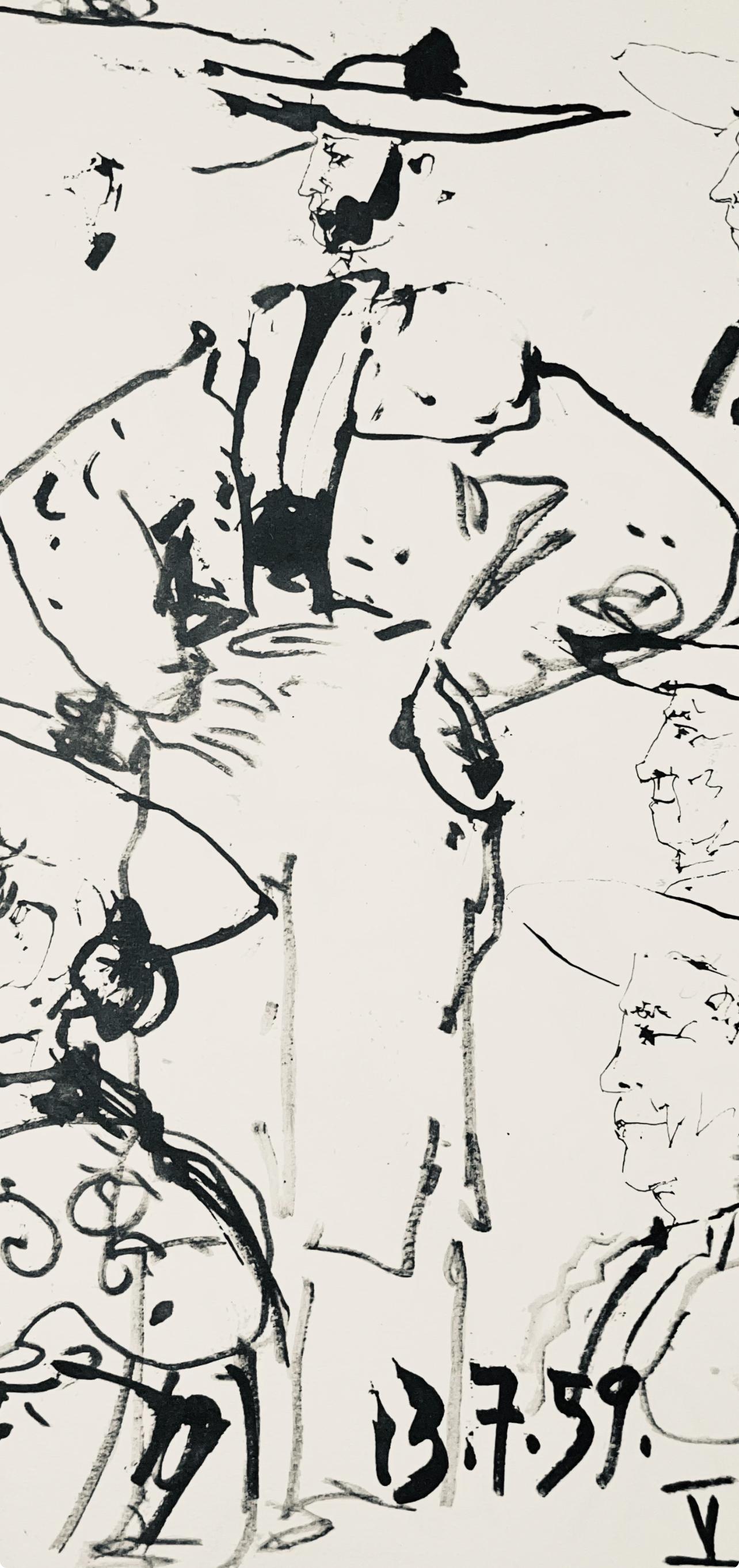 Picasso, Composition (Bloch 1276; Czwiklitzer 23), Toros y Toreros (after) - Print by Pablo Picasso