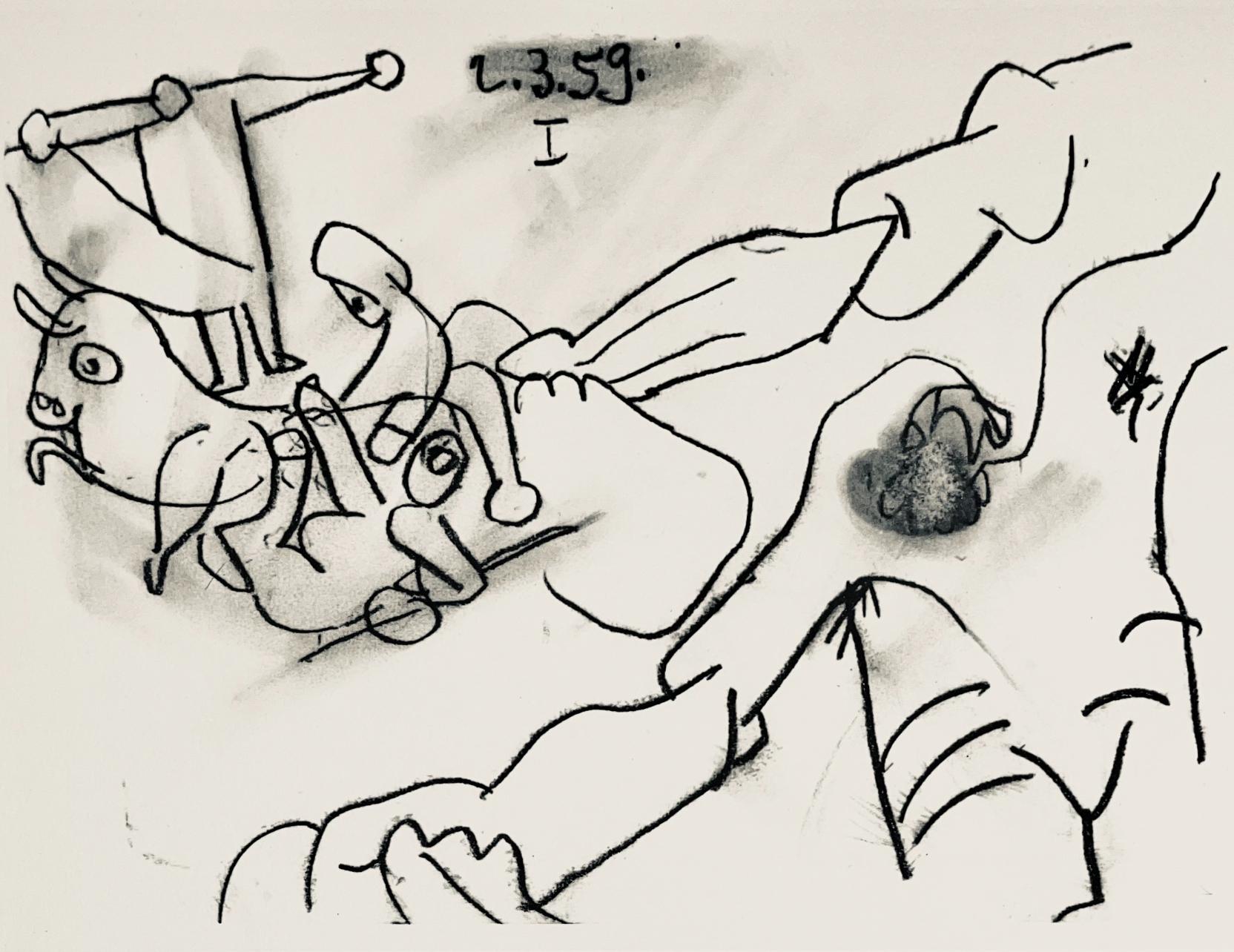 Picasso, Composition (Bloch 1276; Czwiklitzer 23), Toros y Toreros (after) - Print by Pablo Picasso