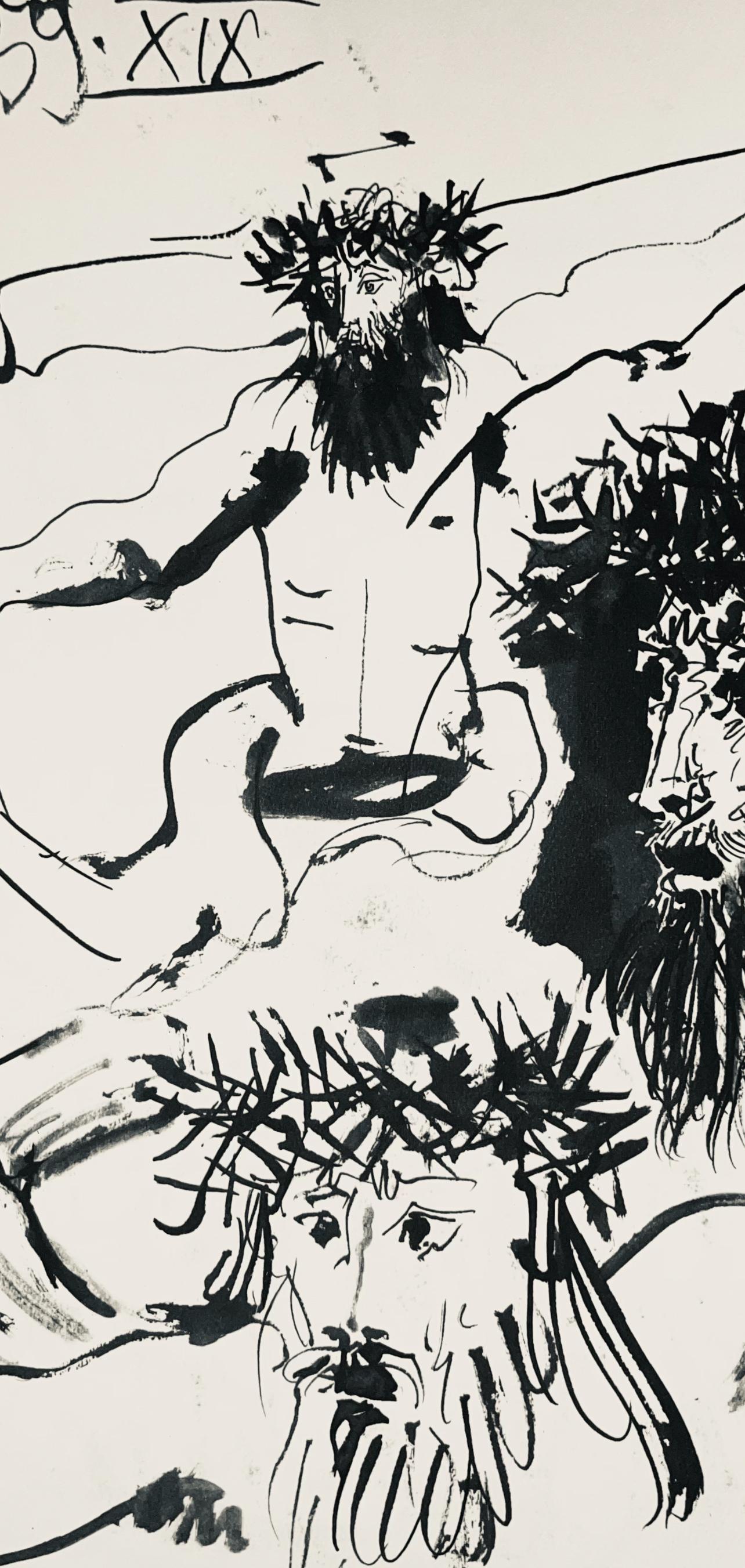 Picasso, Komposition (Bloch 1276; Czwiklitzer 23), Toros y Toreros (nach) – Print von Pablo Picasso