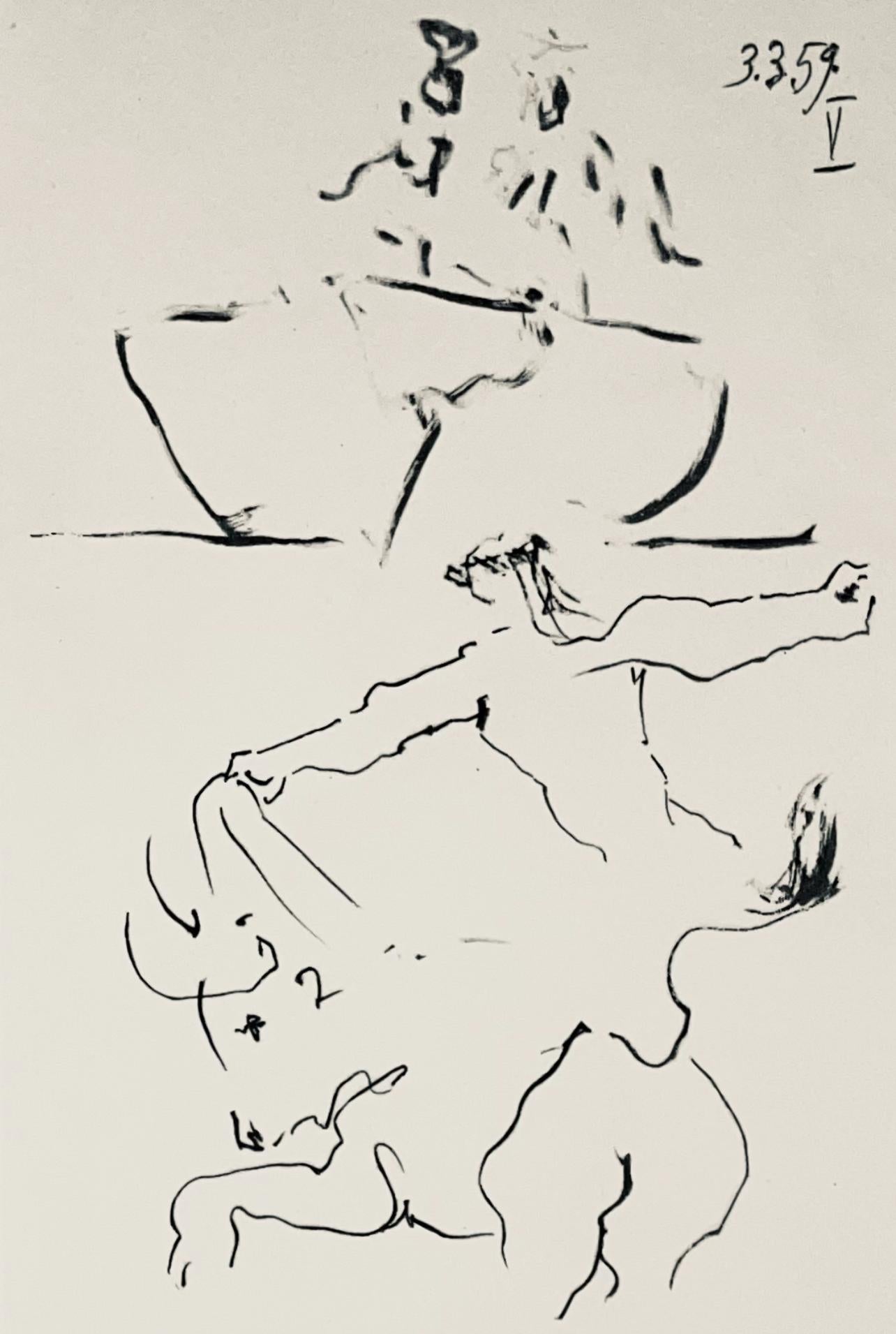 Picasso, Composition (Bloch 1276; Czwiklitzer 23), Toros y Toreros (after) - Print by Pablo Picasso