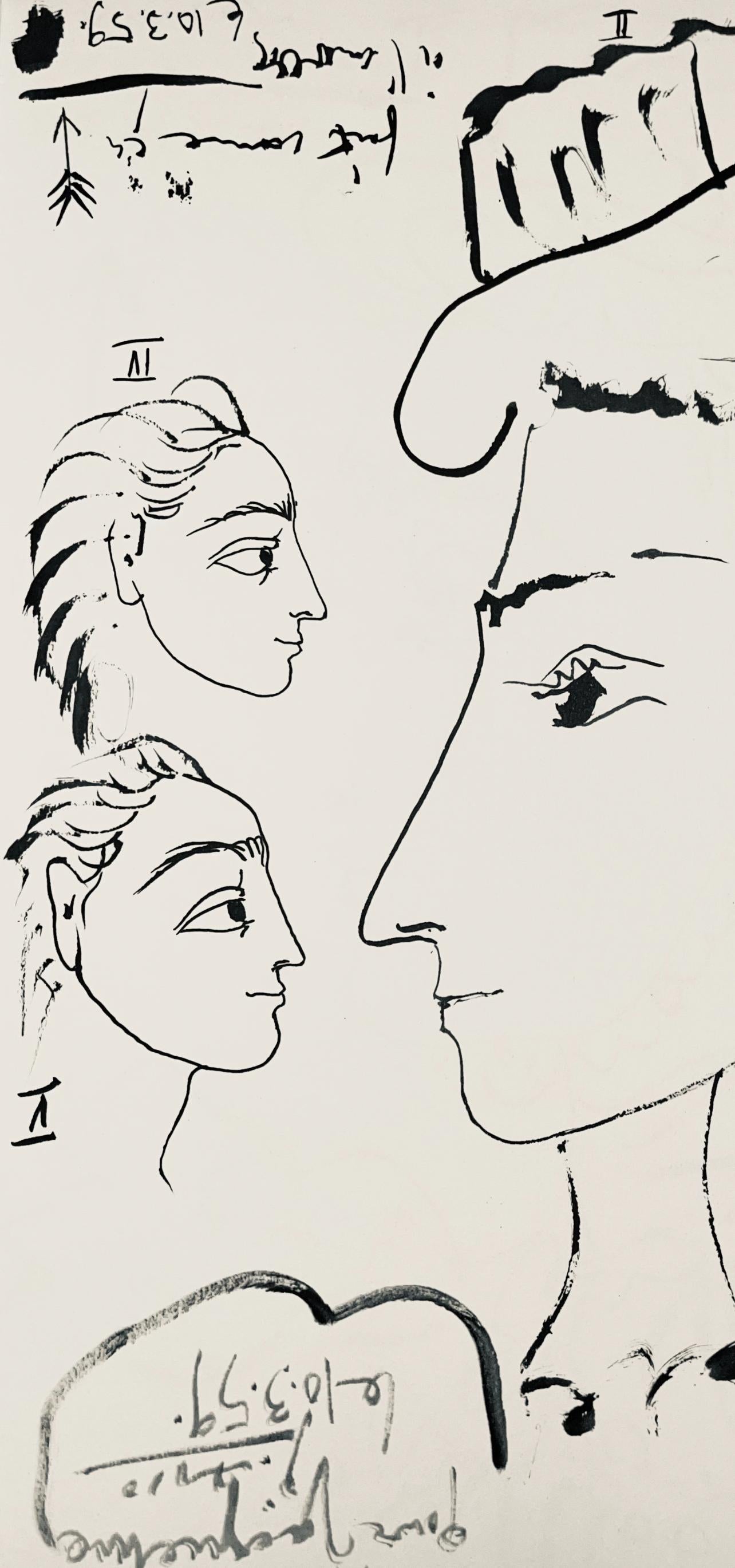 Picasso, Composition (Bloch 1276; Czwiklitzer 23), Toros y Toreros (after) - Print by Pablo Picasso