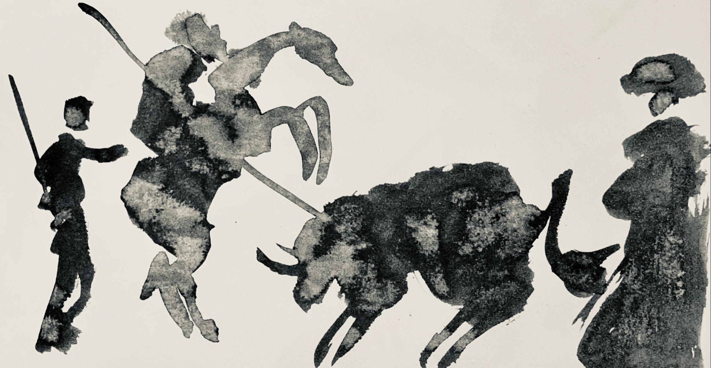 Picasso, Composition (Bloch 1276 ; Czwiklitzer 23), Toros y Toreros (après) - Print de Pablo Picasso