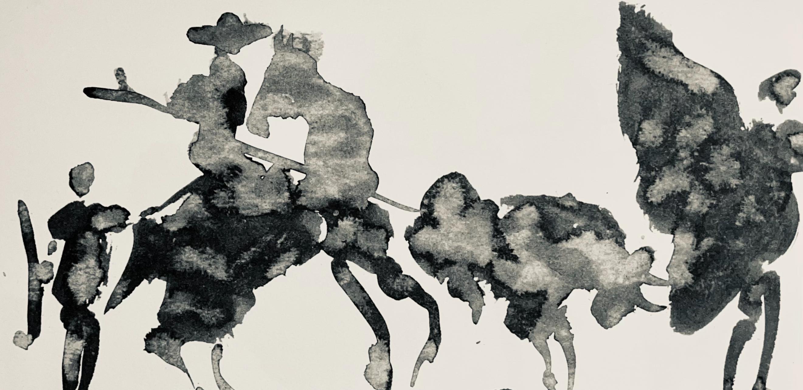 Picasso, Komposition (Bloch 1276; Czwiklitzer 23), Toros y Toreros (nach) – Print von Pablo Picasso