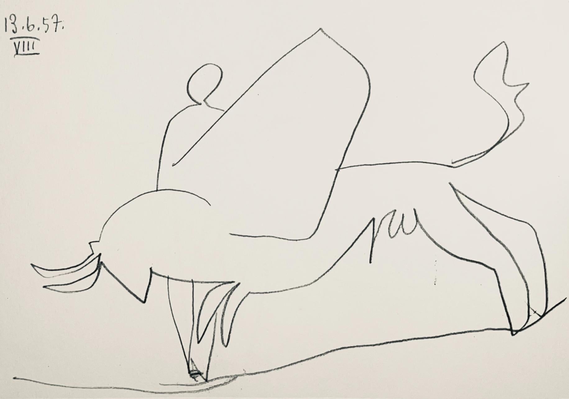 Picasso, Composition (Bloch 1276; Czwiklitzer 23), Toros y Toreros (after) - Modern Print by Pablo Picasso