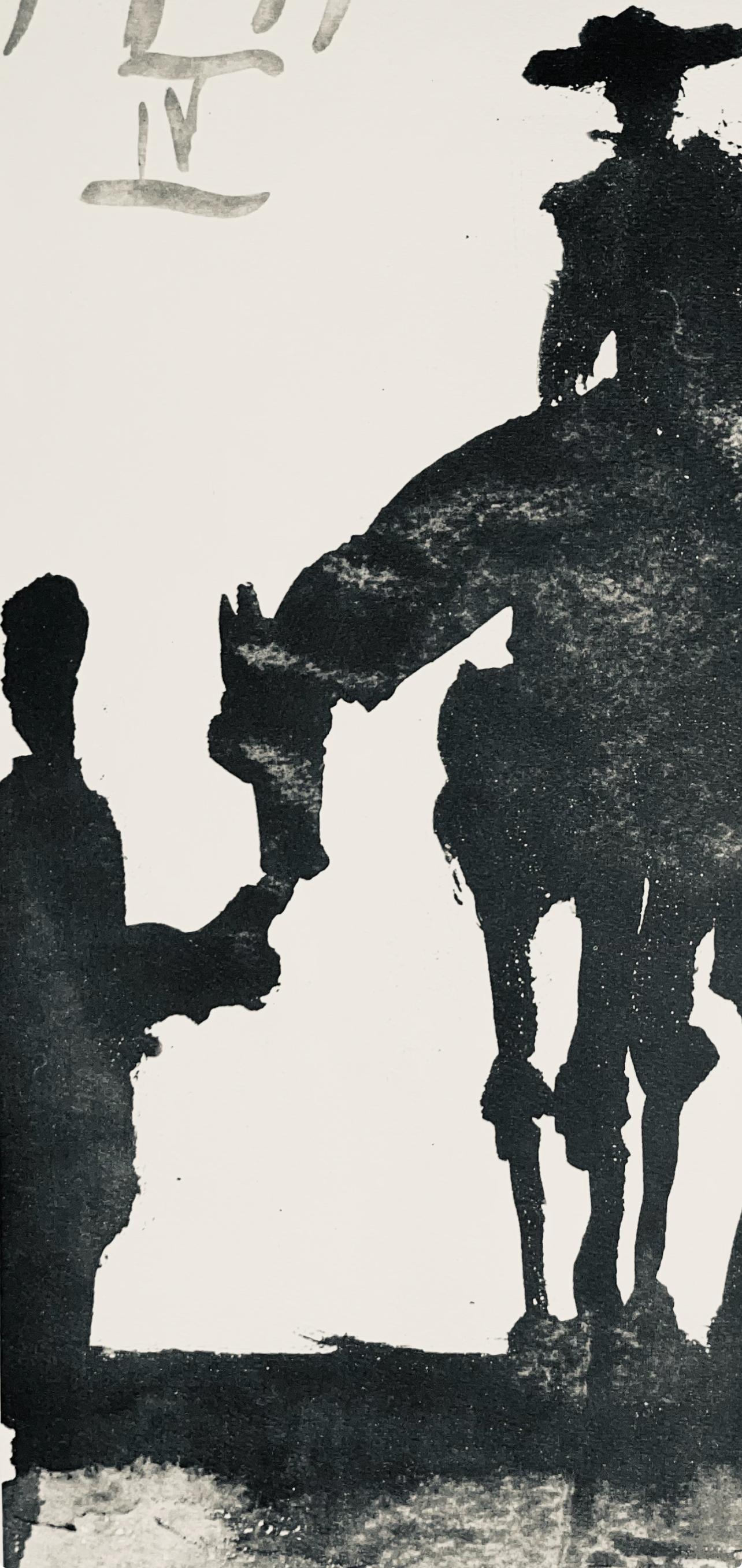 Picasso, Composition (Bloch 1276 ; Czwiklitzer 23), Toros y Toreros (après) - Moderne Print par Pablo Picasso