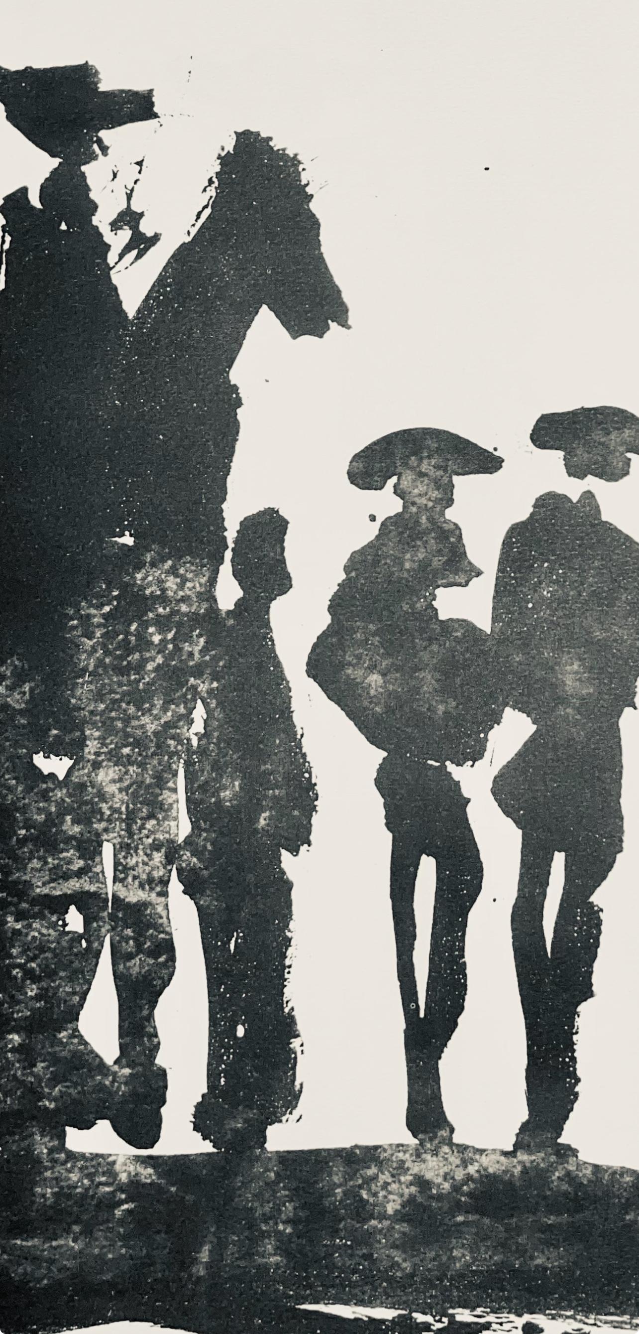 Picasso, Composition (Bloch 1276 ; Czwiklitzer 23), Toros y Toreros (après) - Moderne Print par Pablo Picasso