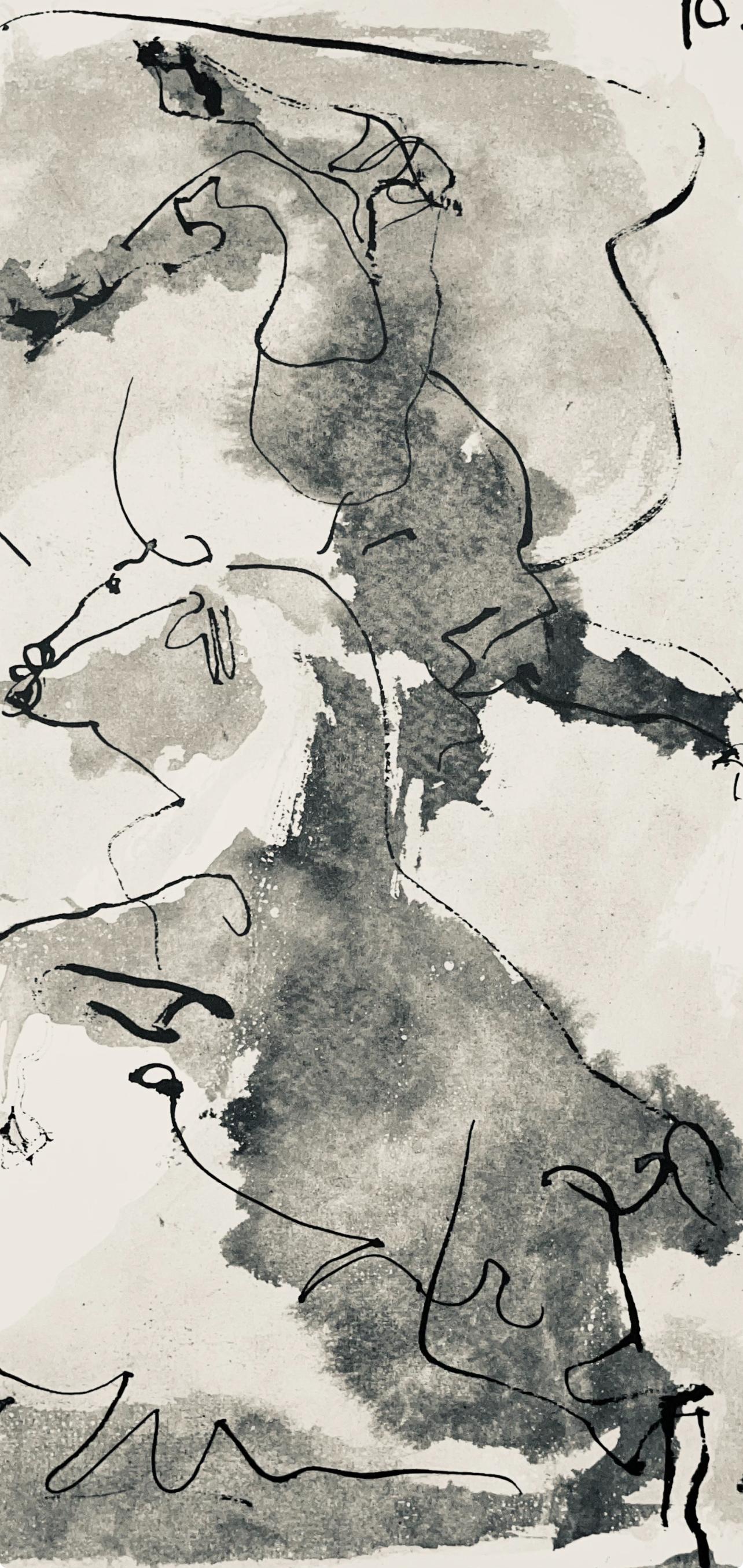 Picasso, Composition (Bloch 1276 ; Czwiklitzer 23), Toros y Toreros (après) - Moderne Print par Pablo Picasso
