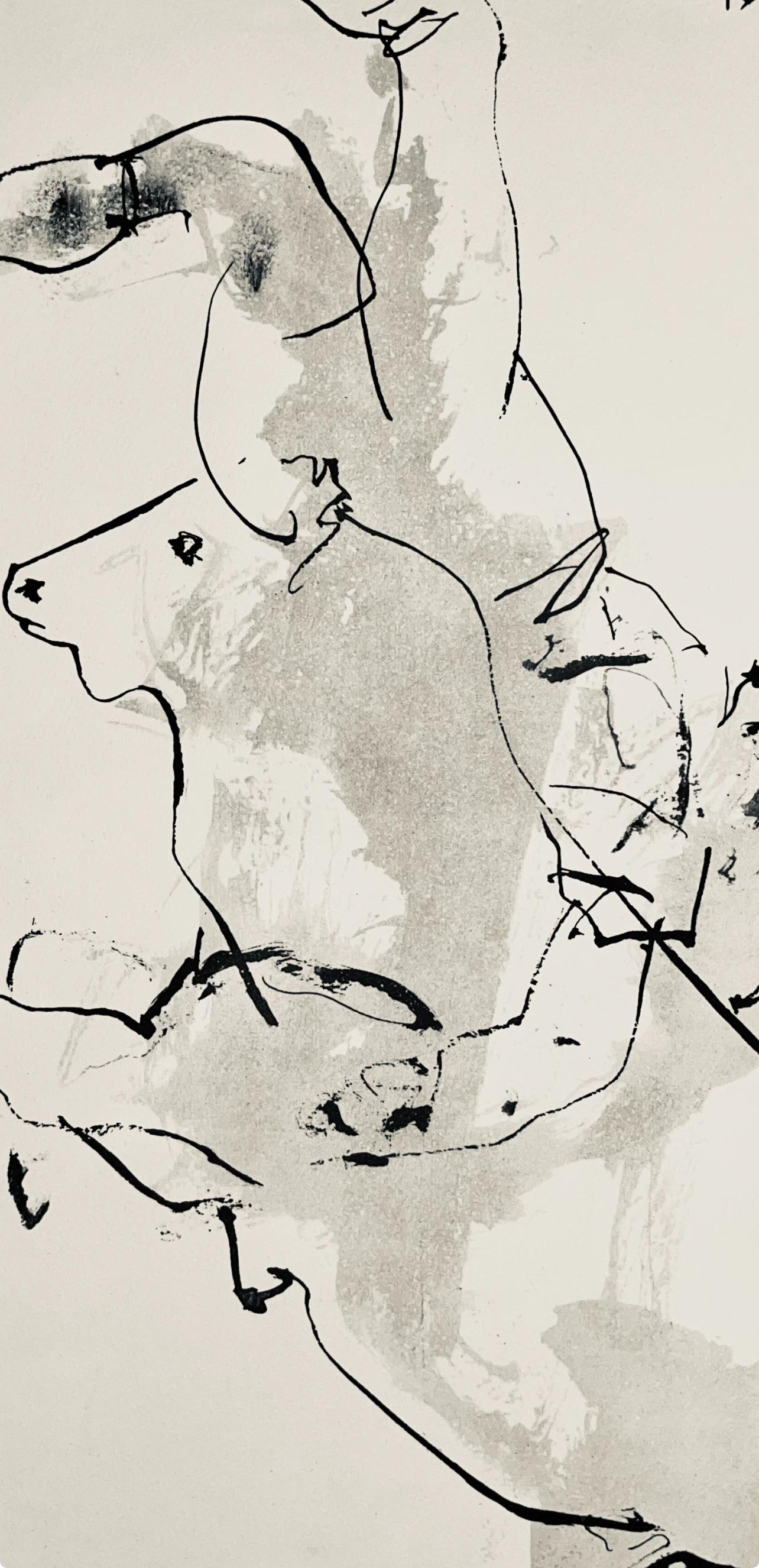 Picasso, Composition (Bloch 1276 ; Czwiklitzer 23), Toros y Toreros (après) - Moderne Print par Pablo Picasso
