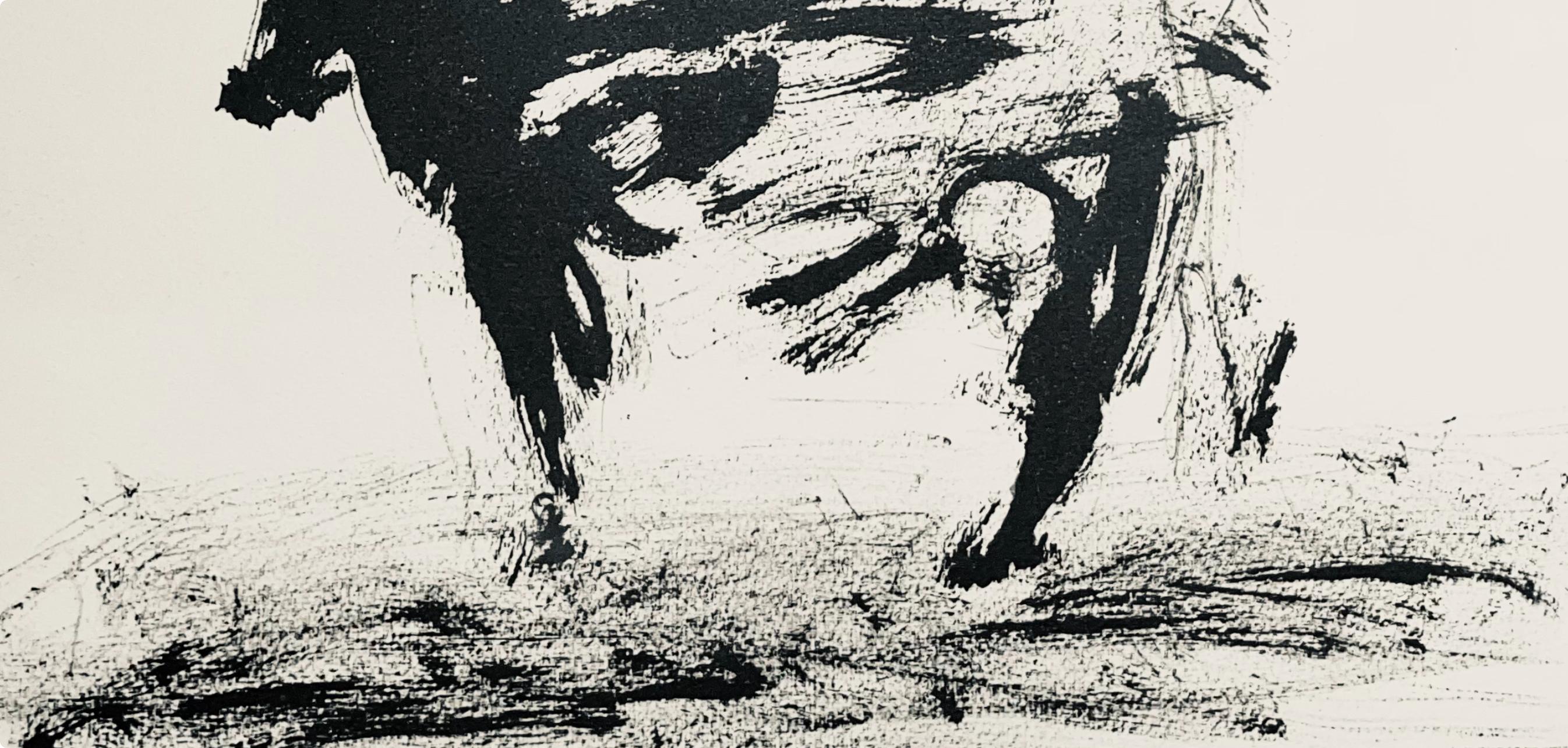 Picasso, Composition (Bloch 1276 ; Czwiklitzer 23), Toros y Toreros (après) - Moderne Print par Pablo Picasso