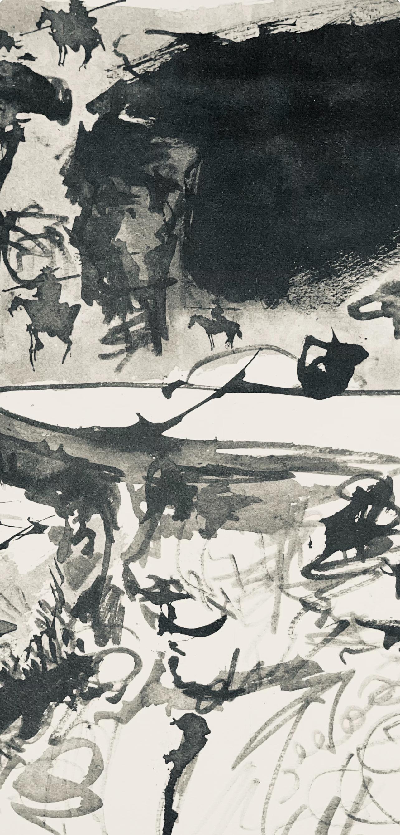 Picasso, Composition (Bloch 1276 ; Czwiklitzer 23), Toros y Toreros (après) - Moderne Print par Pablo Picasso