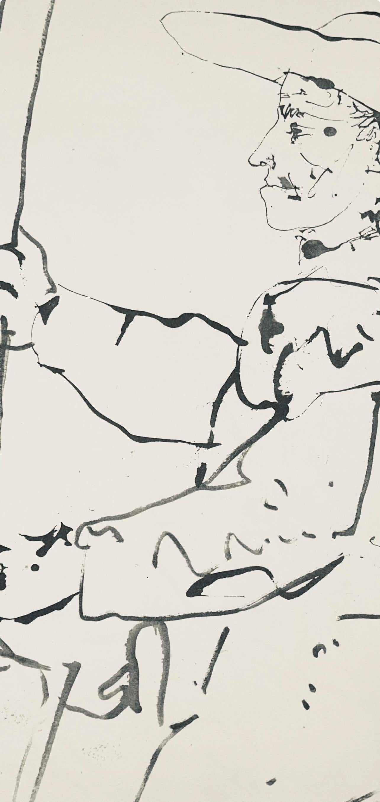 Picasso, Composition (Bloch 1276 ; Czwiklitzer 23), Toros y Toreros (après) - Moderne Print par Pablo Picasso