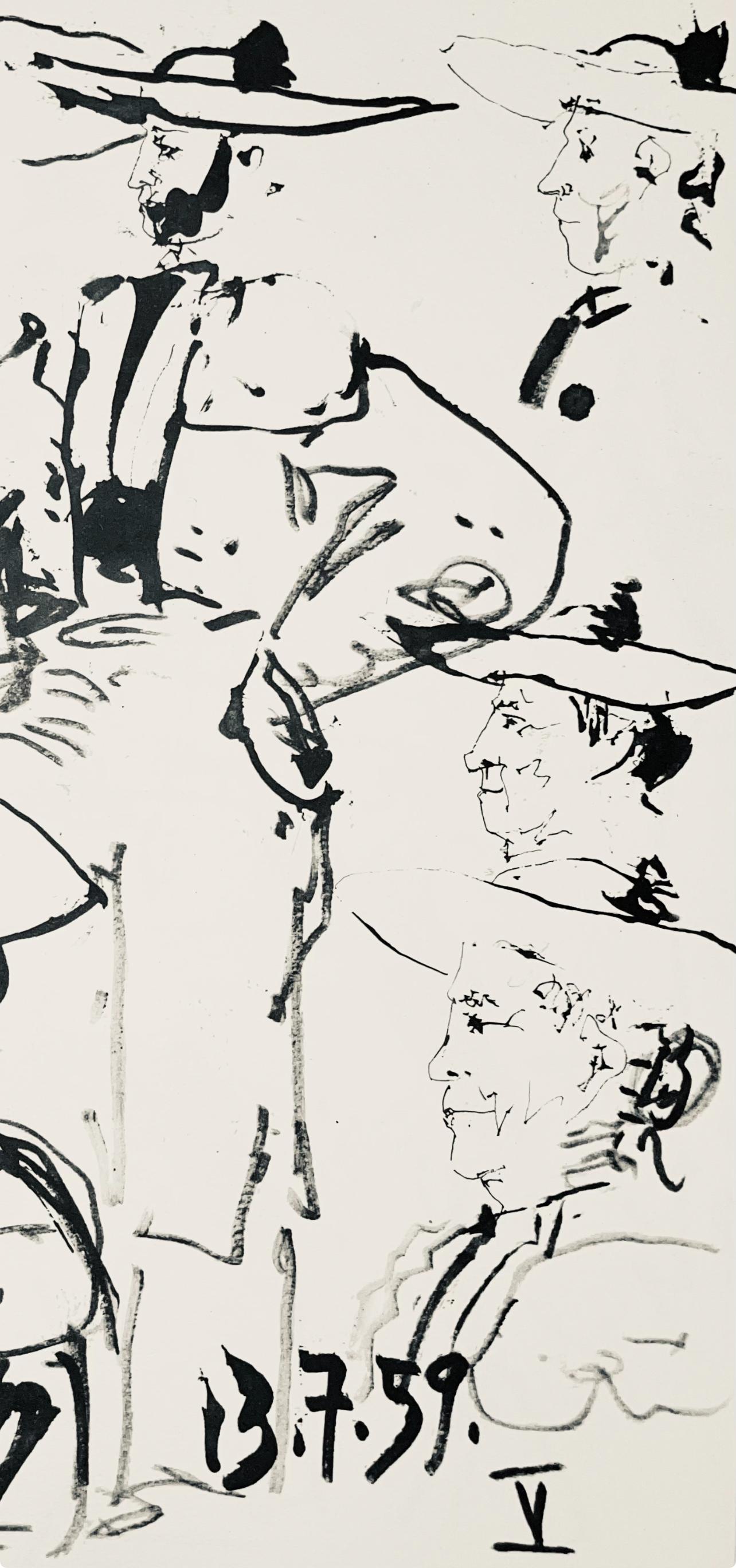 Picasso, Composition (Bloch 1276; Czwiklitzer 23), Toros y Toreros (after) - Modern Print by Pablo Picasso