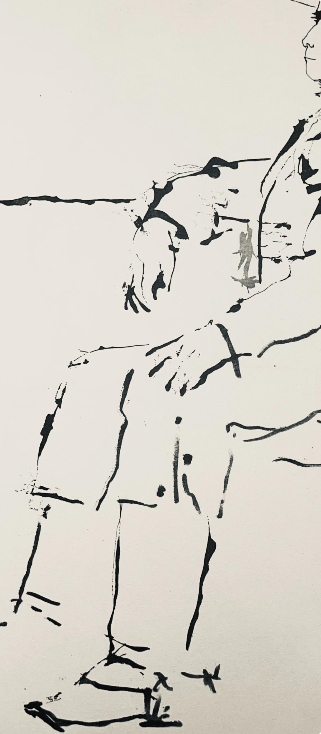 Picasso, Composition (Bloch 1276 ; Czwiklitzer 23), Toros y Toreros (après) - Moderne Print par Pablo Picasso