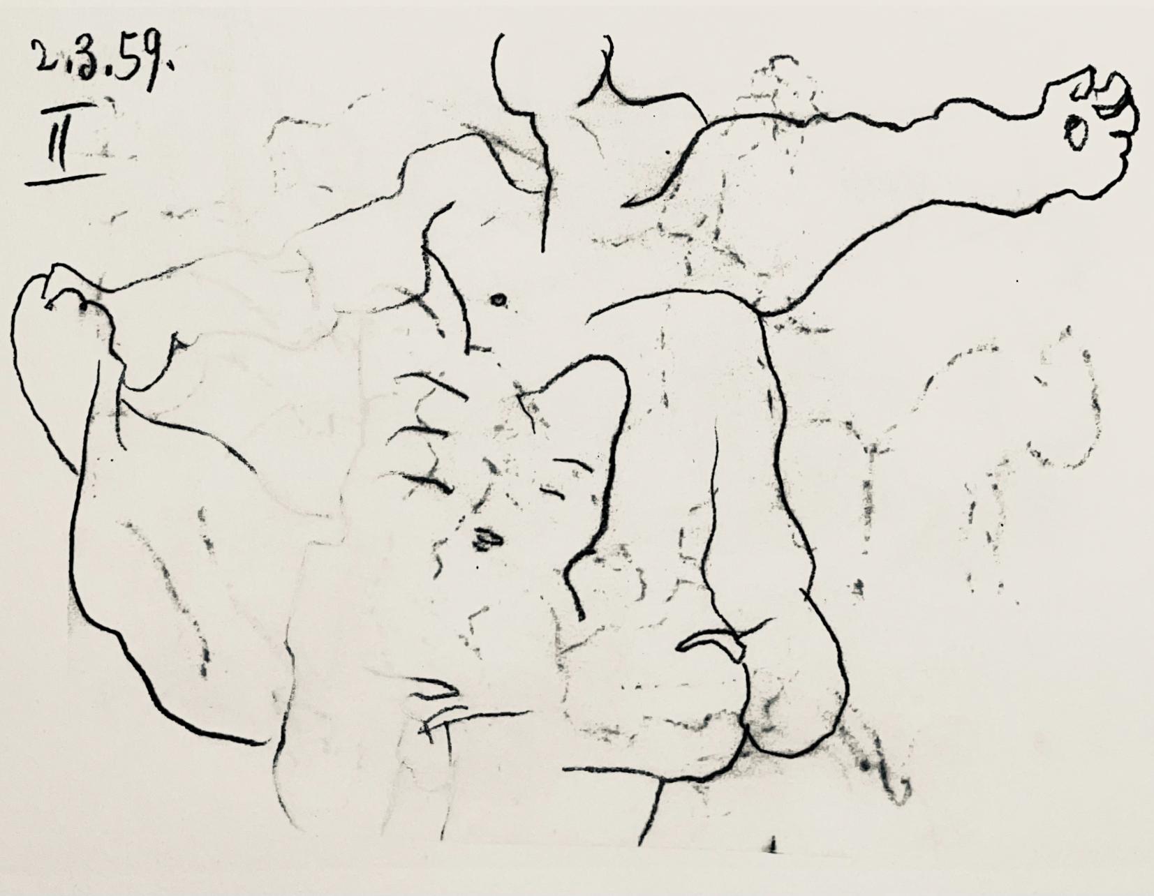 Picasso, Composition (Bloch 1276; Czwiklitzer 23), Toros y Toreros (after) - Modern Print by Pablo Picasso